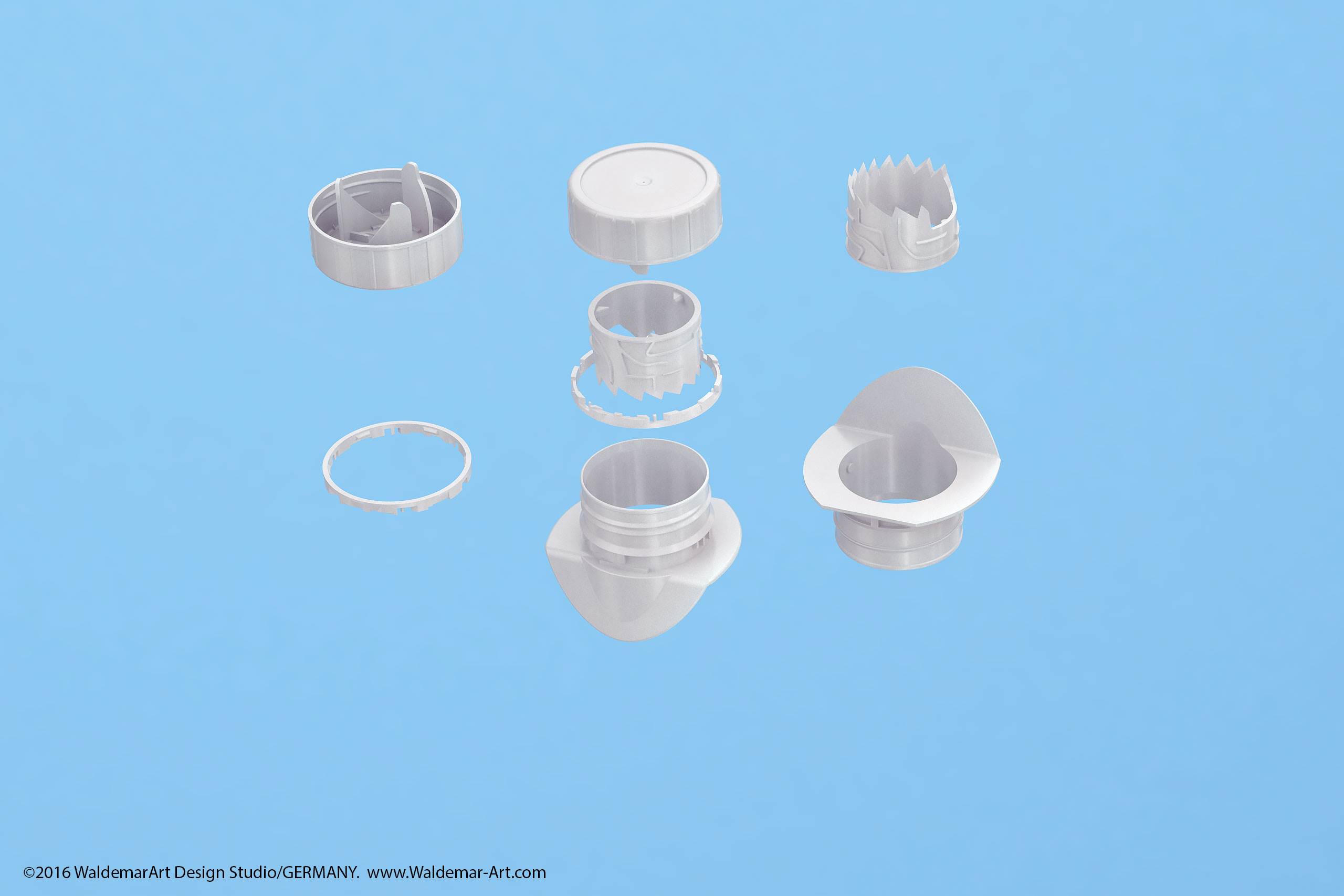 Tetra Pack Prisma Square 500ml with DreamCap packaging 3d model pak