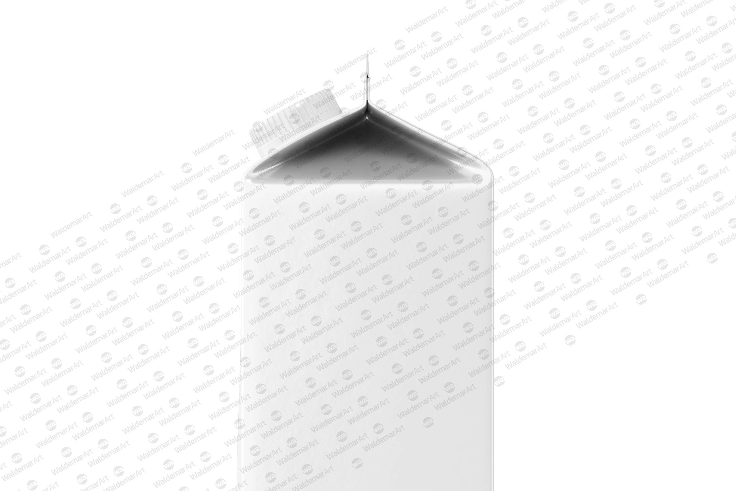 Packaging Mockup of Elopak Pure-Pak Classic-Curve 1000ml - Side view