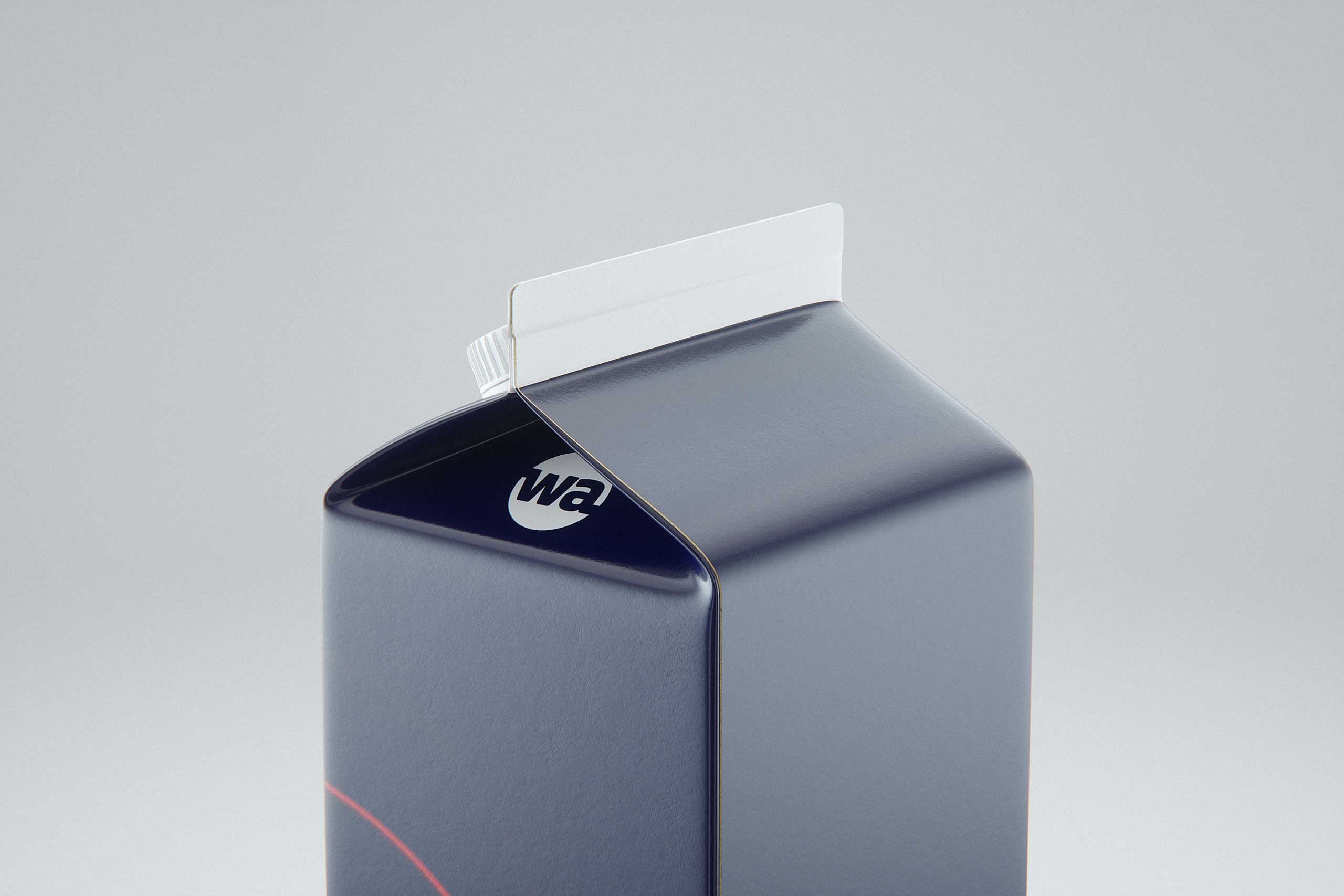 Elopak Pure-Pak Classic Curve 1000ml packaging 3d model