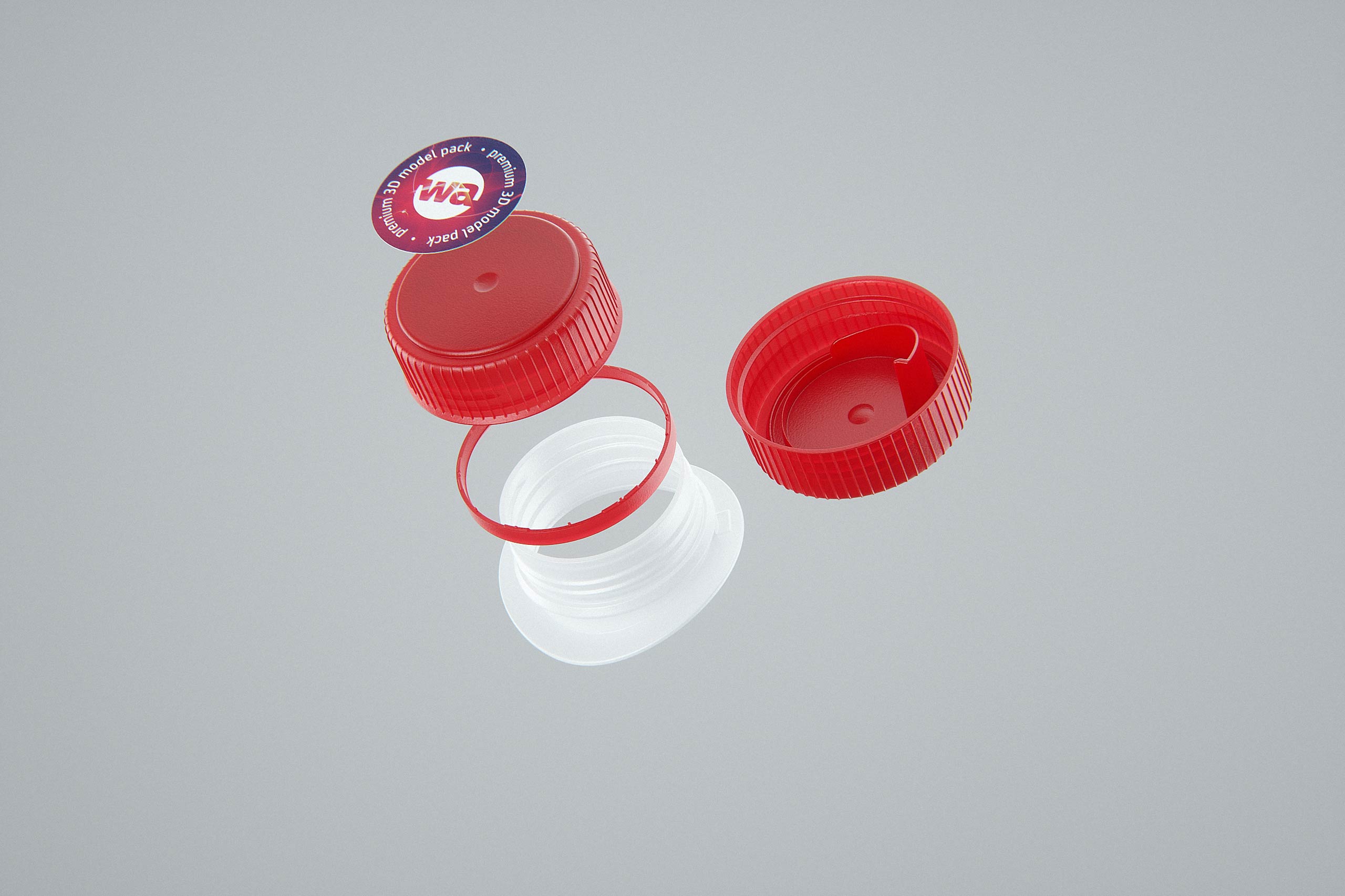 Elopak Pure-Pak Diamond Curve 750ml - cap exploded