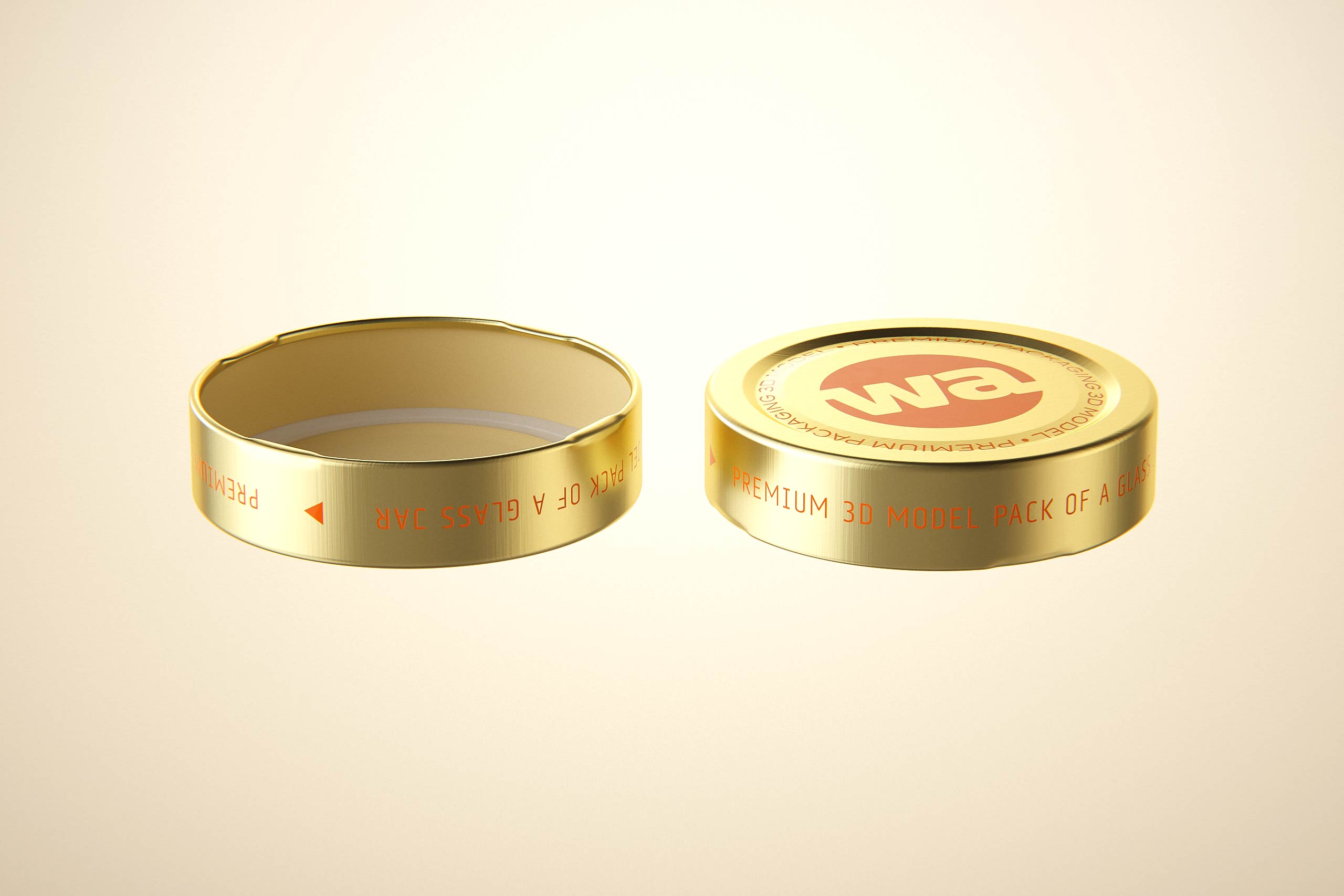 Eucalyptus Honey Glass Jar 275g packaging 3d model
