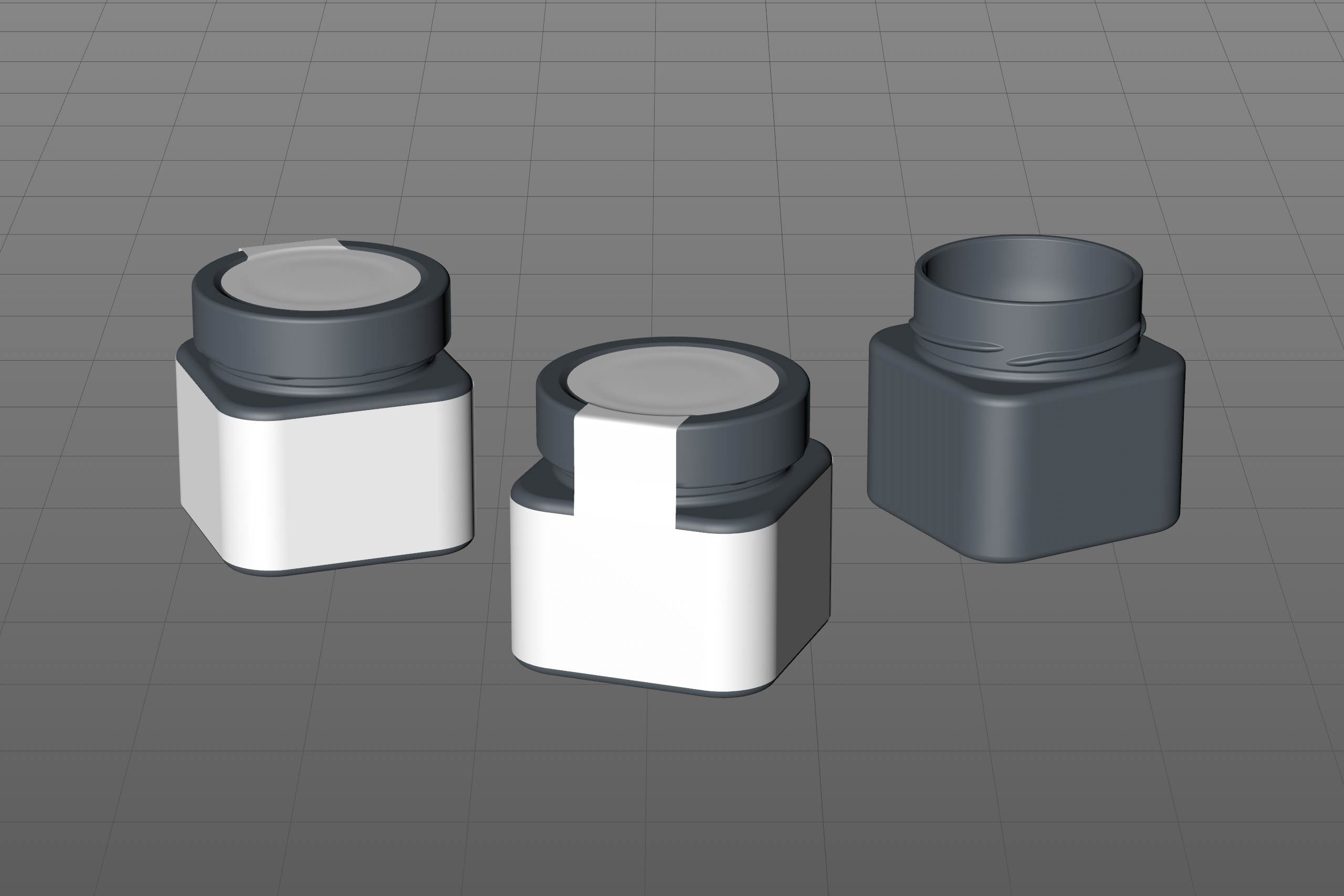 Eucalyptus Honey Glass Jar 275g packaging 3d model