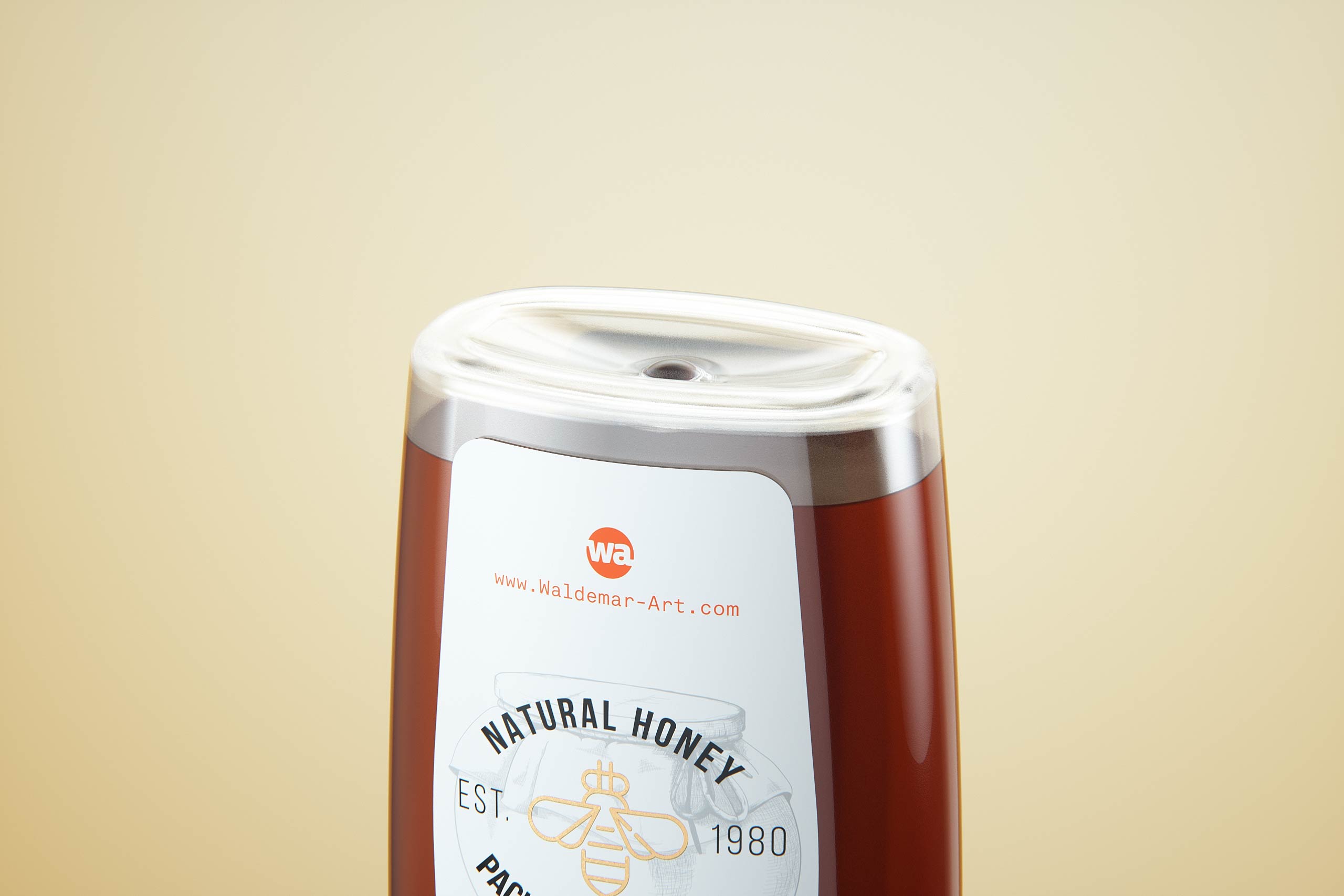 Flower Honey Plastic Pack 180ml-250g Packaging 3D model