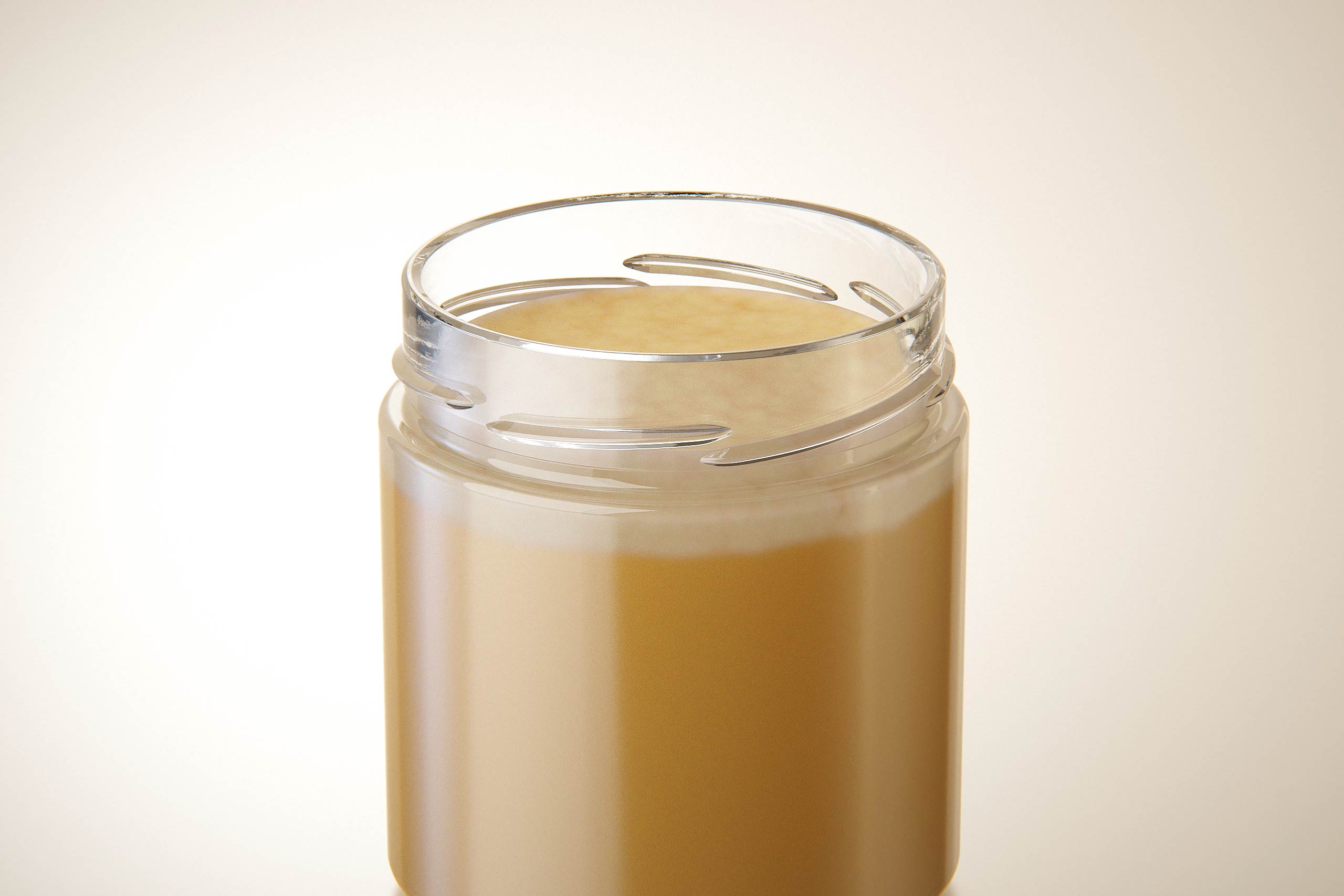 Wild Flower Honey Glass Jar 500g packaging 3d model