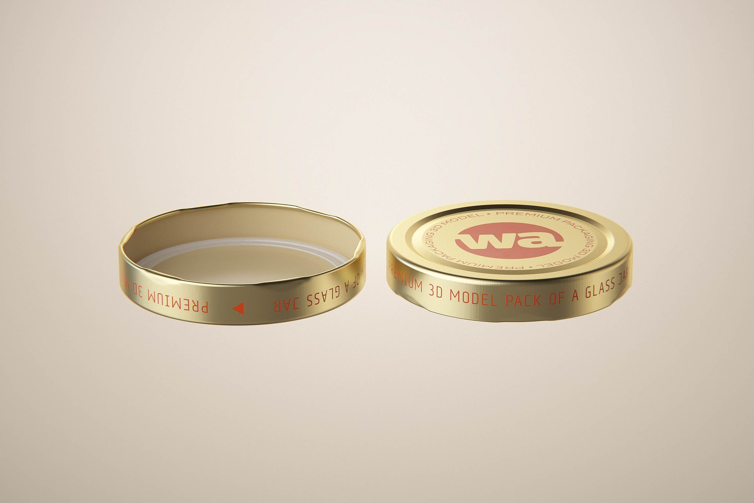 Wild Flower Honey Glass Jar 500g packaging 3d model