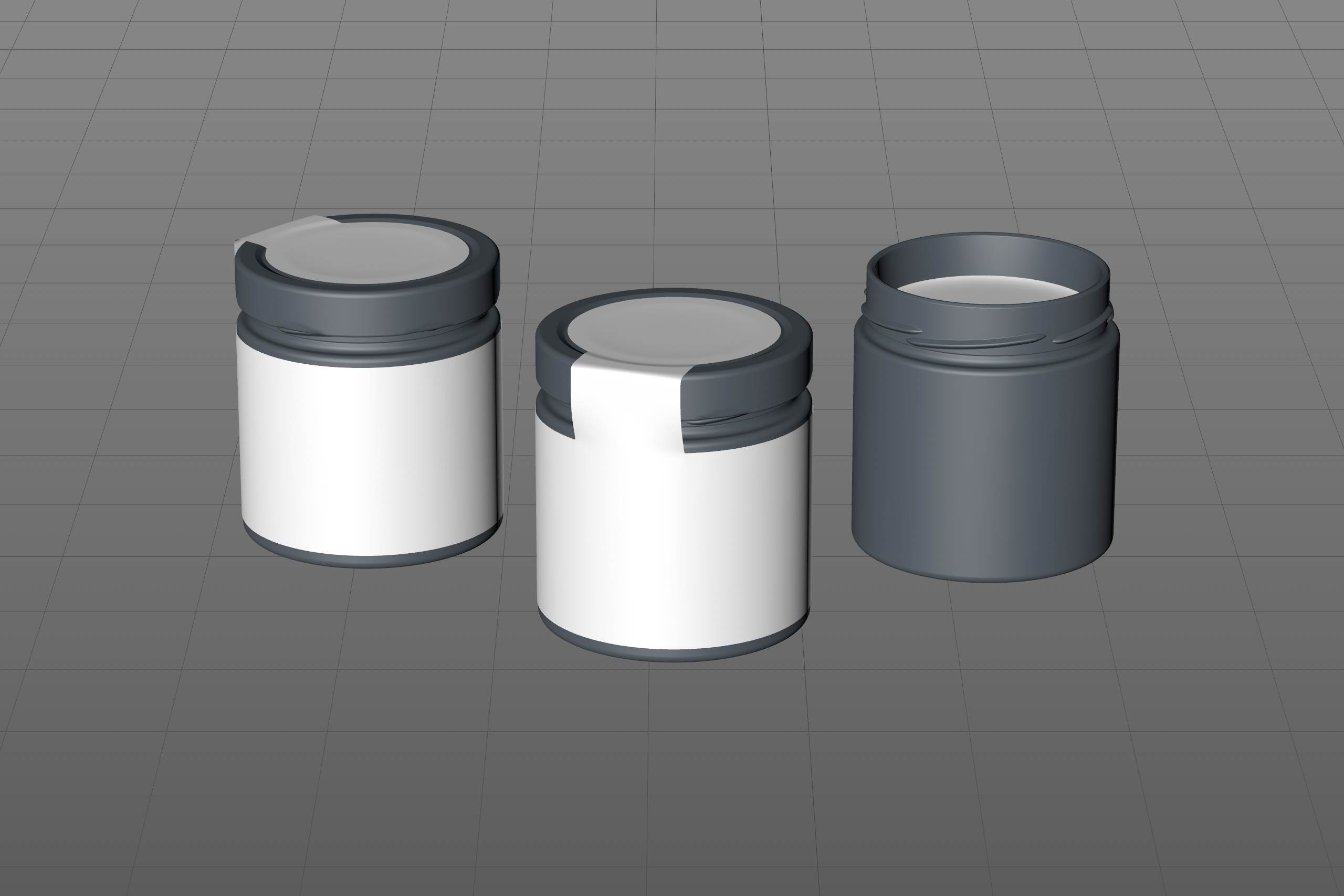 Wild Flower Honey Glass Jar 500g packaging 3d model