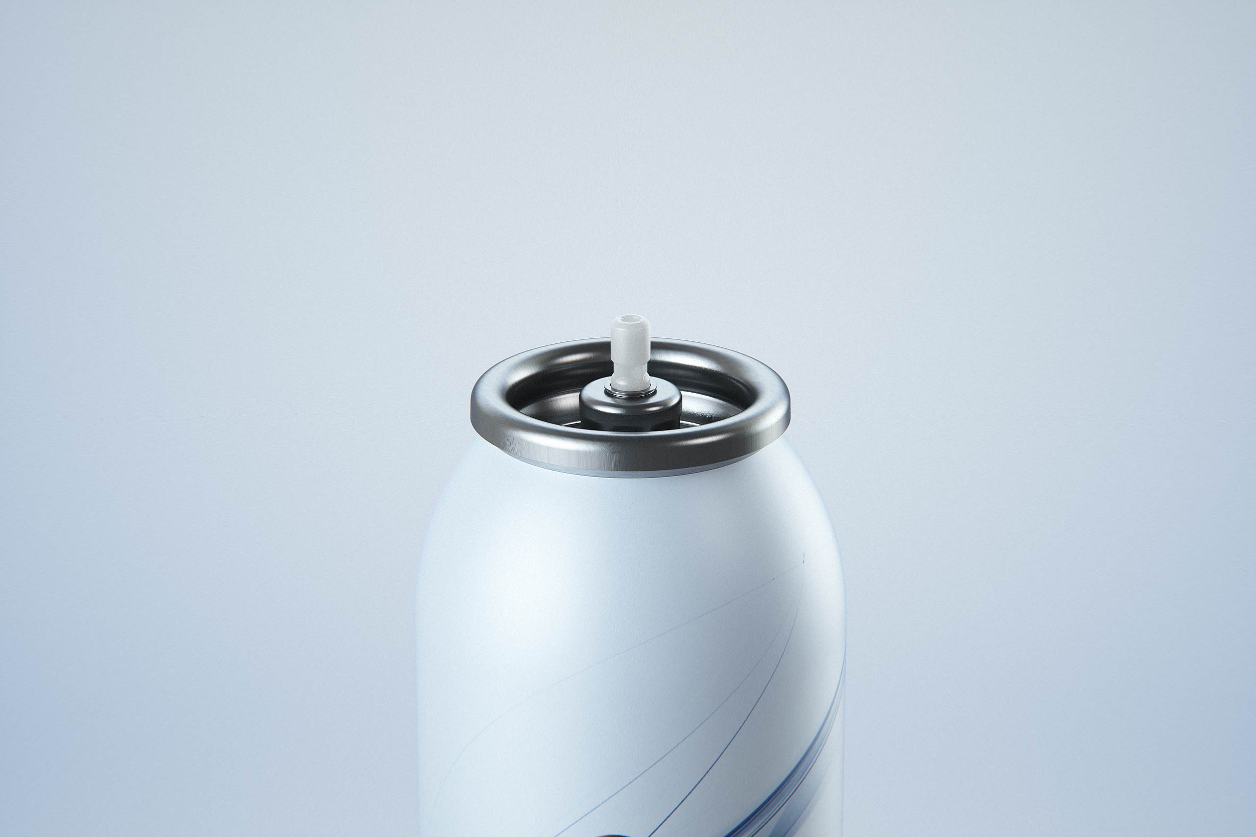 Foam Hair Conditioner 180ml metal bottle packaging 3d model