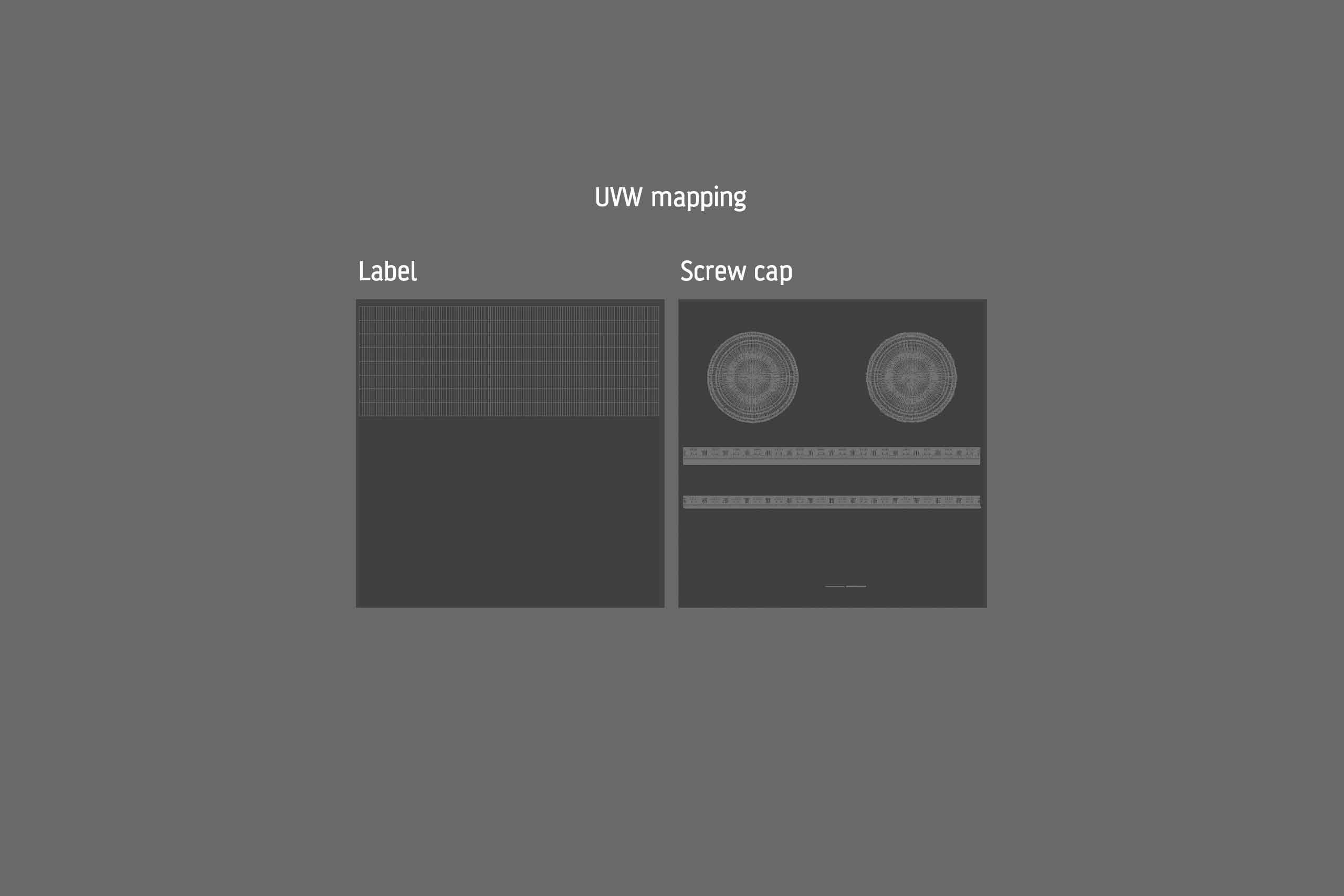 Milk Glass bottle 1000ml packaging 3D model with a screw cap and a glass of milk