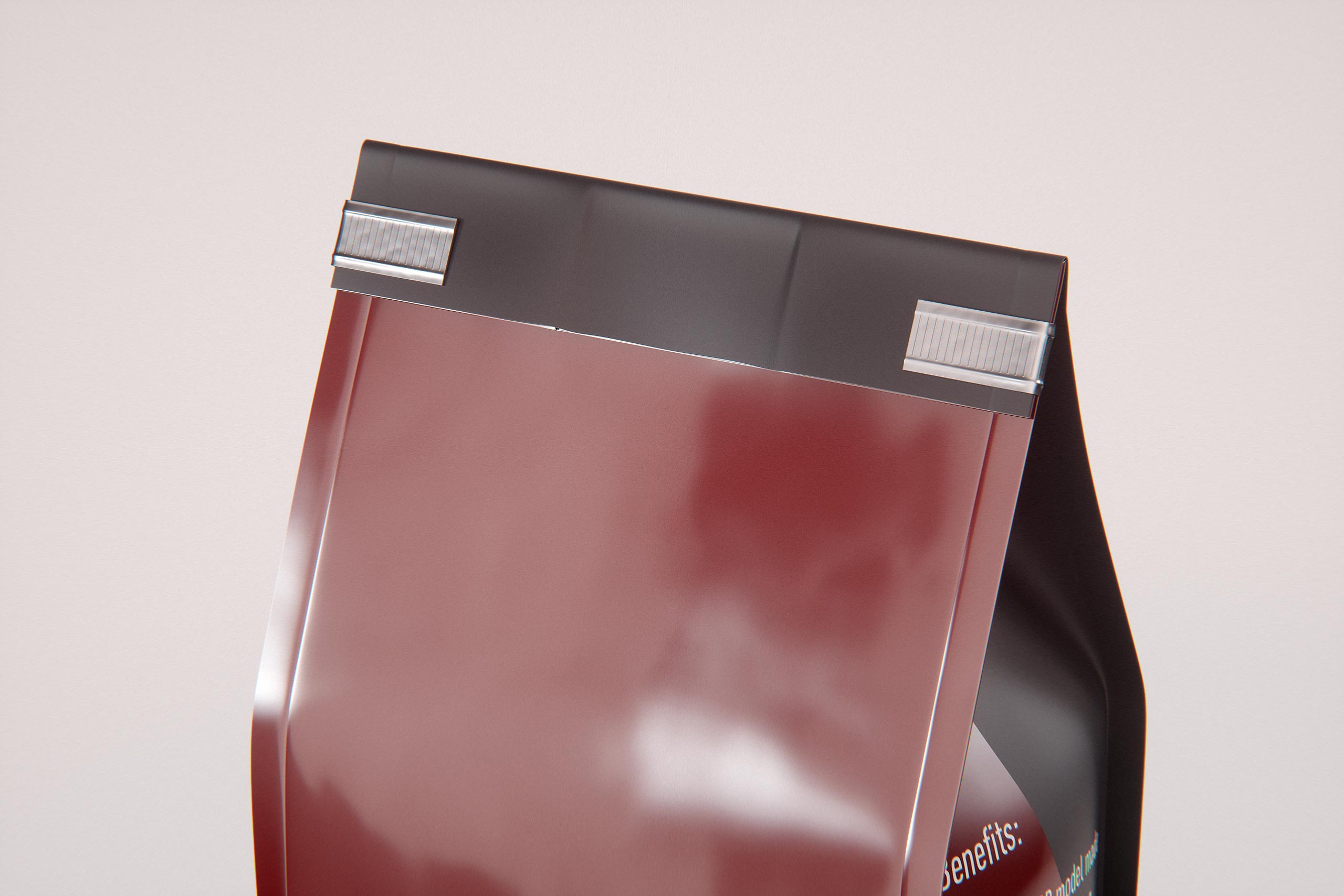 Ground Coffee Bag 200g packaging 3d model