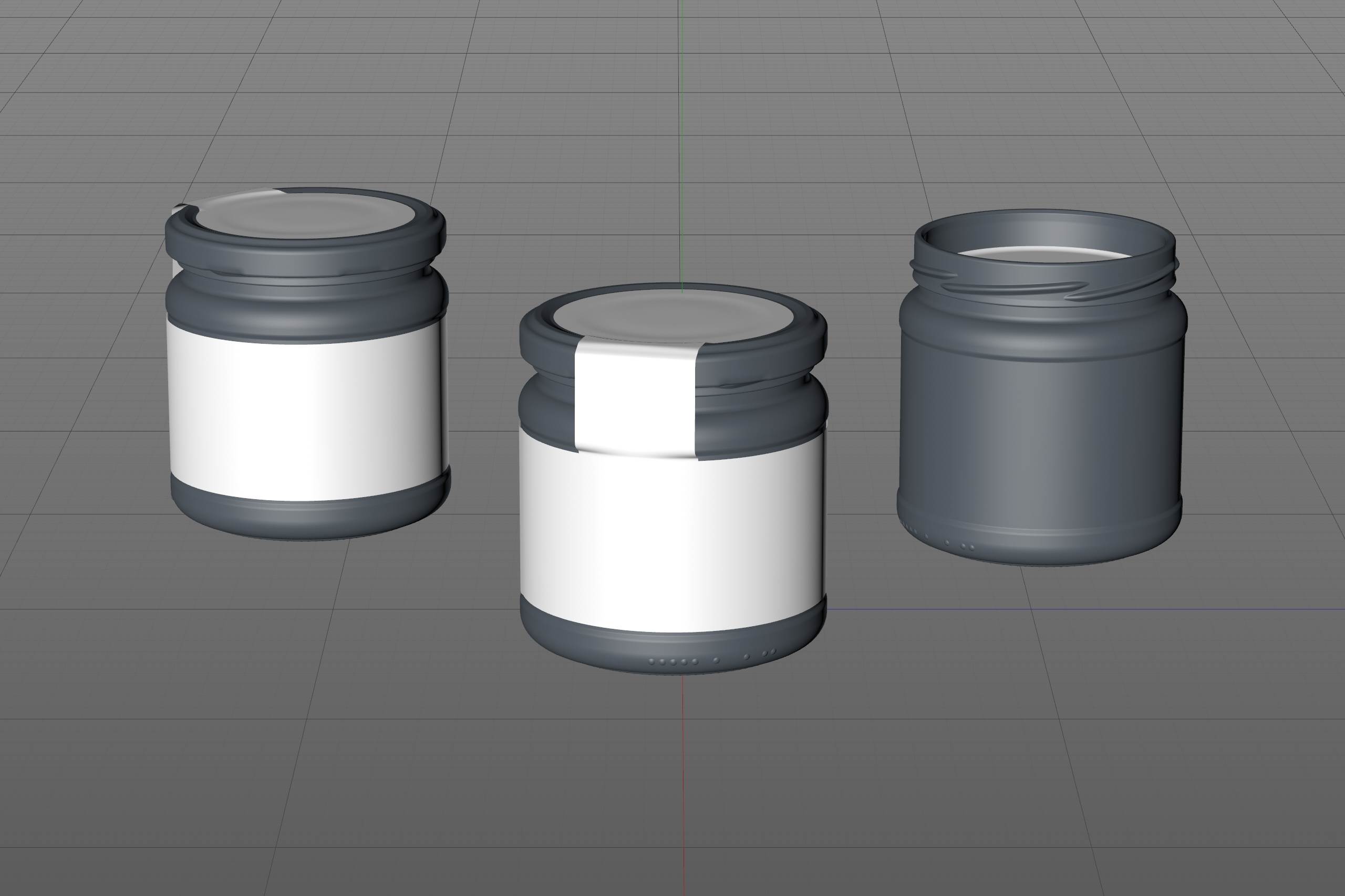 Gulash Soup Glass Jar 350ml packaging 3d model