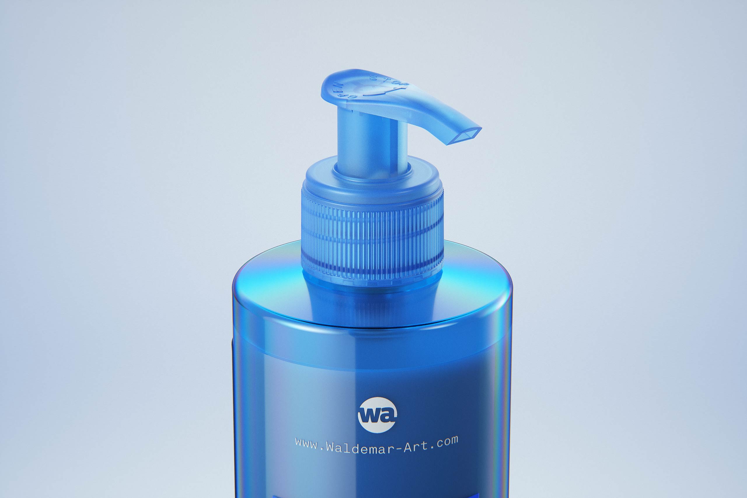 Hair Mask/Cream Plastic Bottle 400ml packaging 3d model
