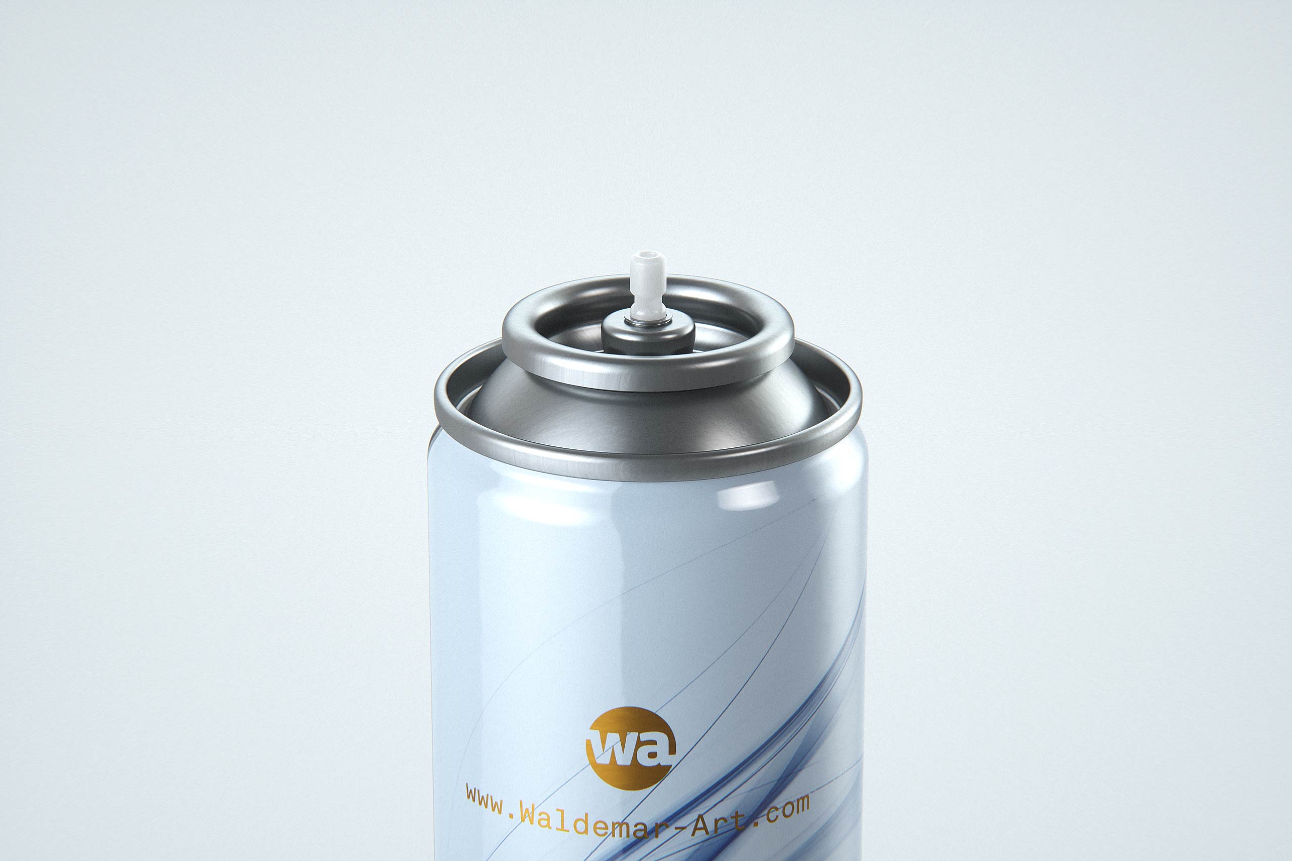 Hair Spray Metal Bottle 250ml packaging 3d model