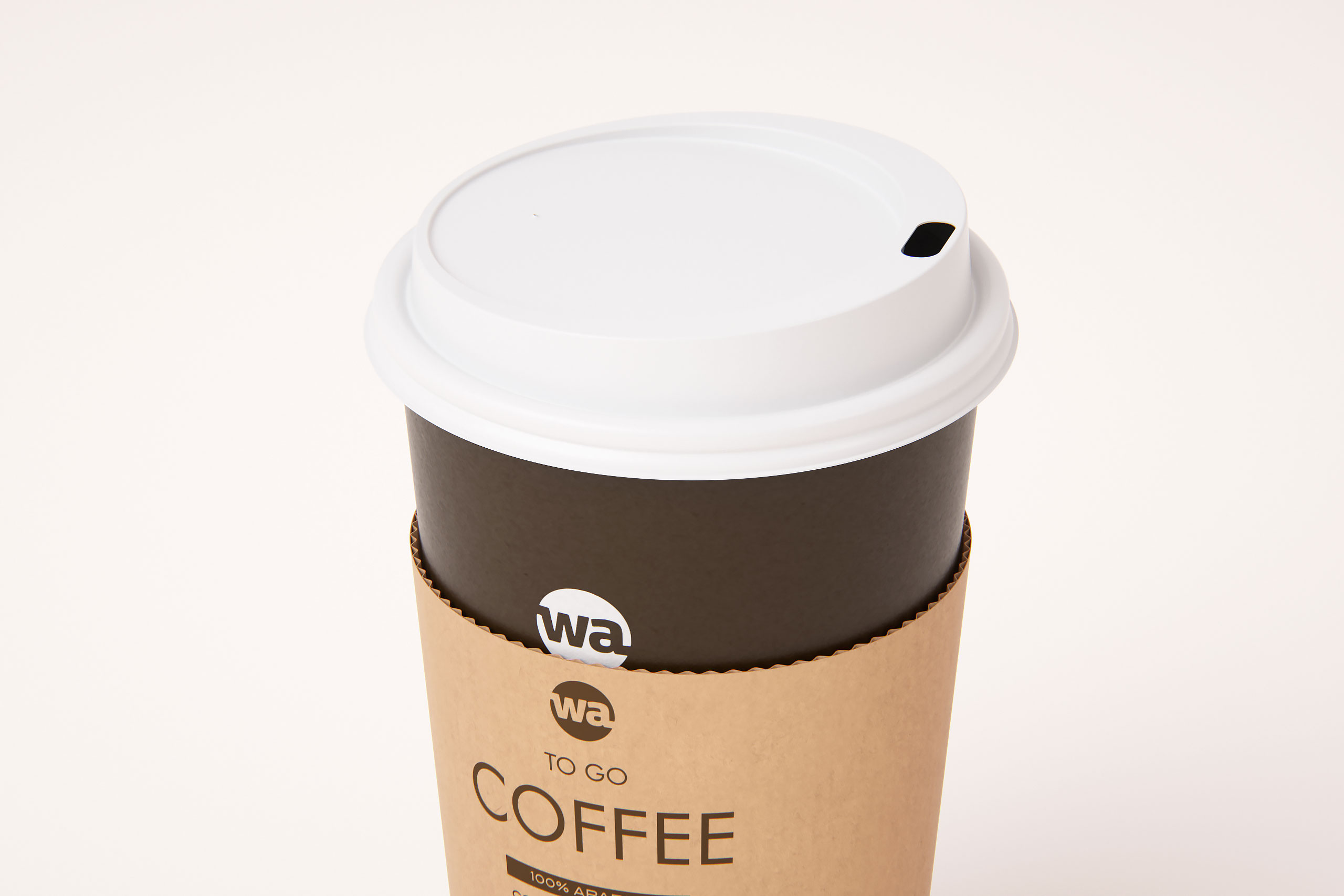 Group of Paper Coffee-To-Go Cups 3D model pack (4oz, 6oz, 12oz, 16oz, 20oz)