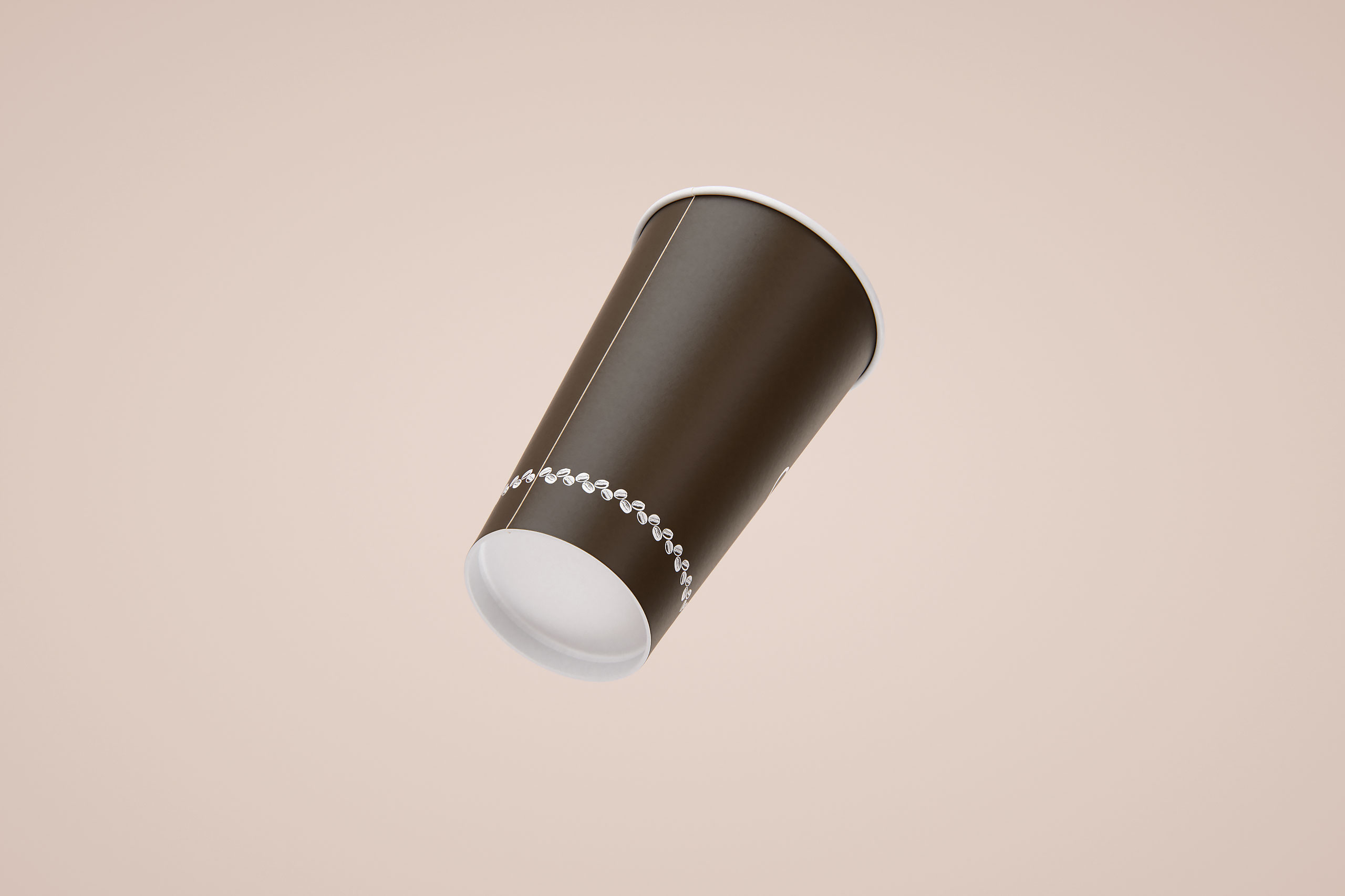 Group of Paper Coffee-To-Go Cups 3D model pack (4oz, 6oz, 12oz, 16oz, 20oz)