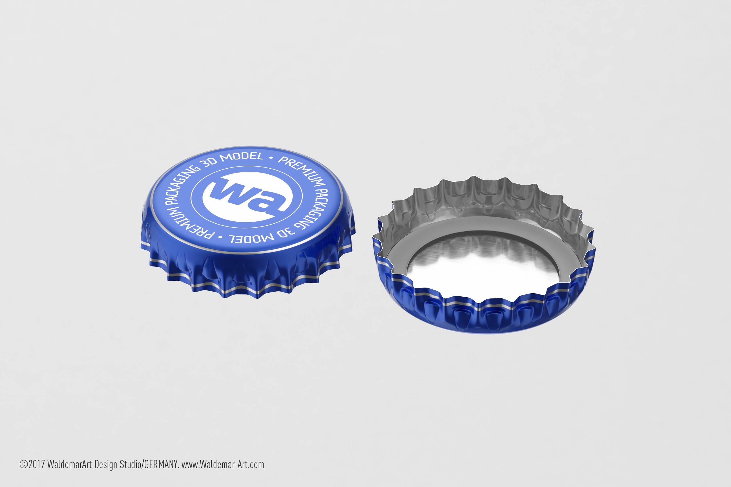 Impact Ball/Rexam metal bottles (long neck) 330 and 473ml packaging 3d model pack