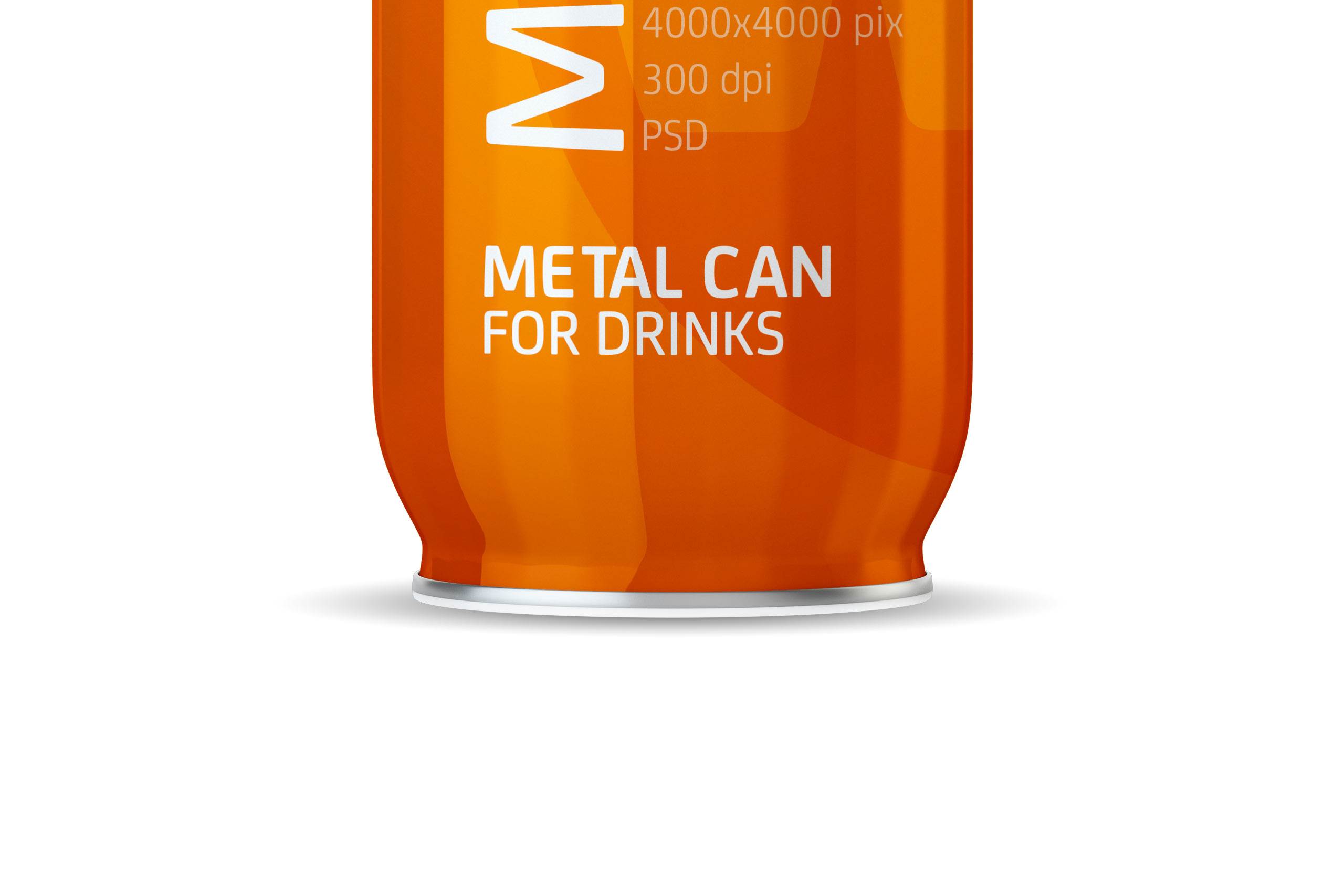 Packaging MockUp of Metal Bottle For Juices and other drinks
