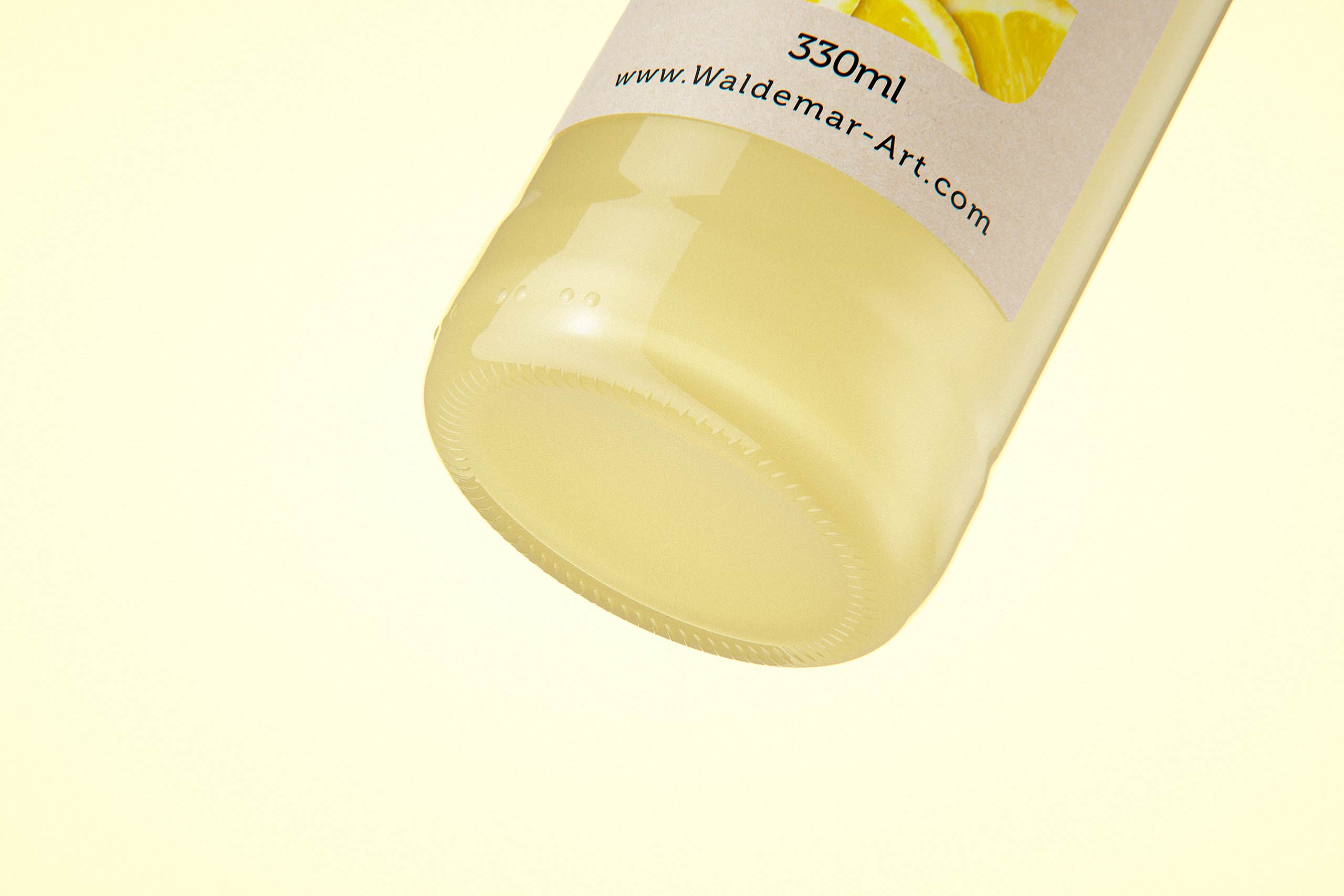 Packaging 3D model of Bio Lemonade Glass Bottle 330ml