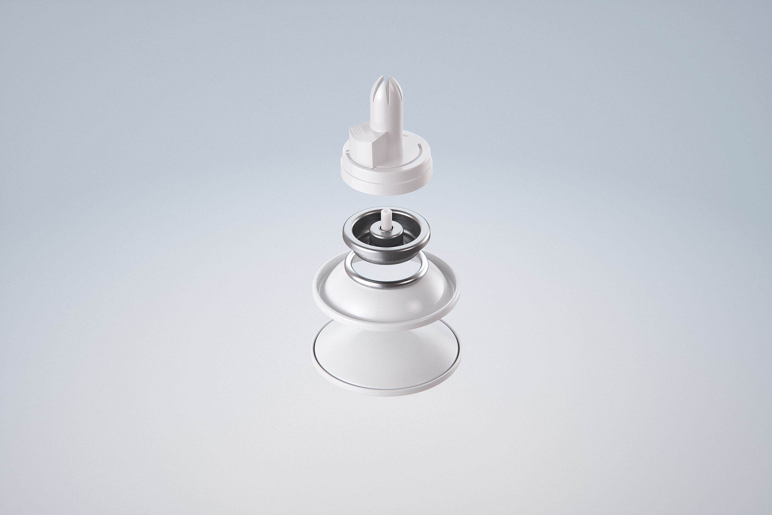 Light Whipped Cream Metal Bottle 250ml Packaging 3D model pak