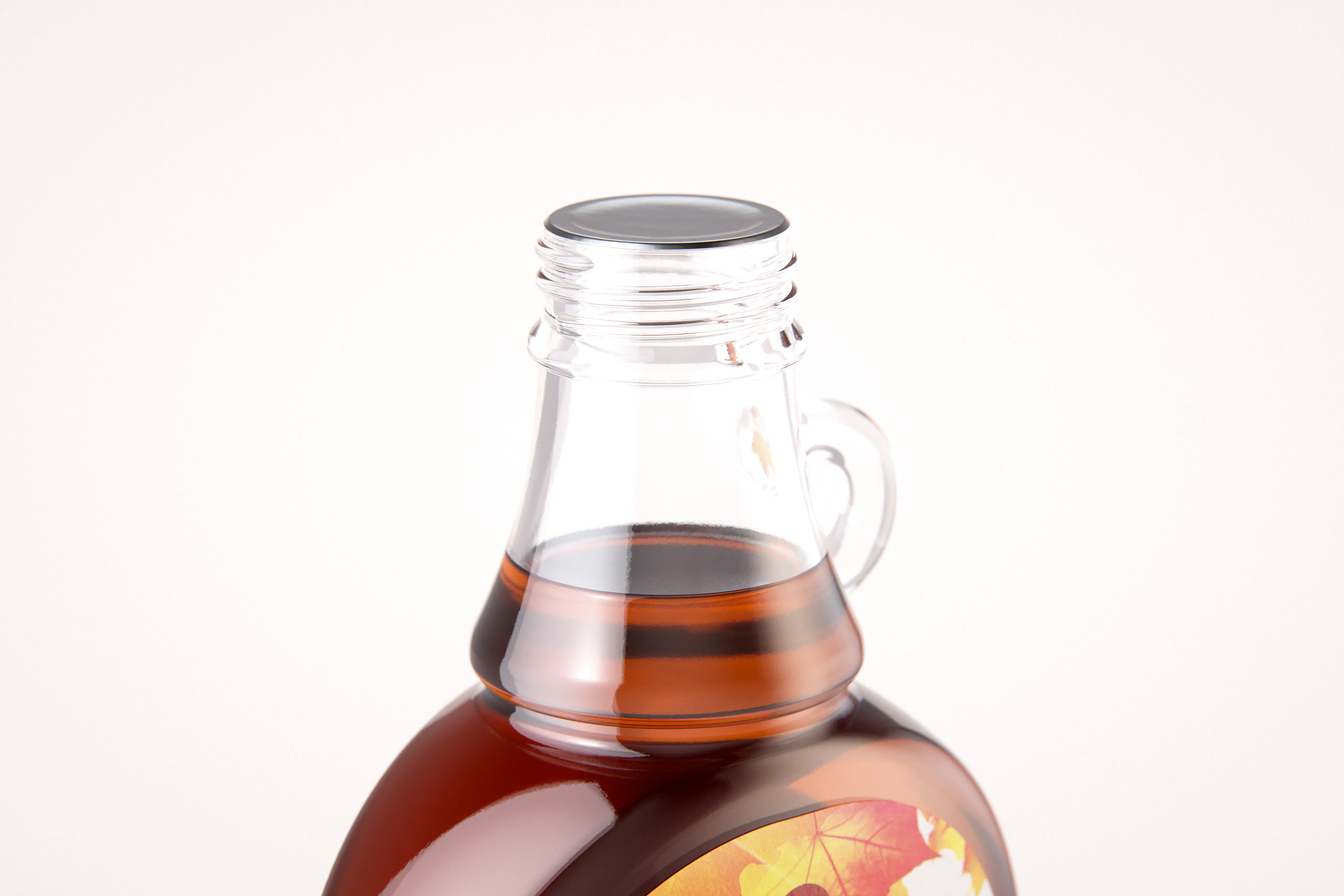 Maple Syrup Glass bottle 250ml 3D model pack (clear glass)