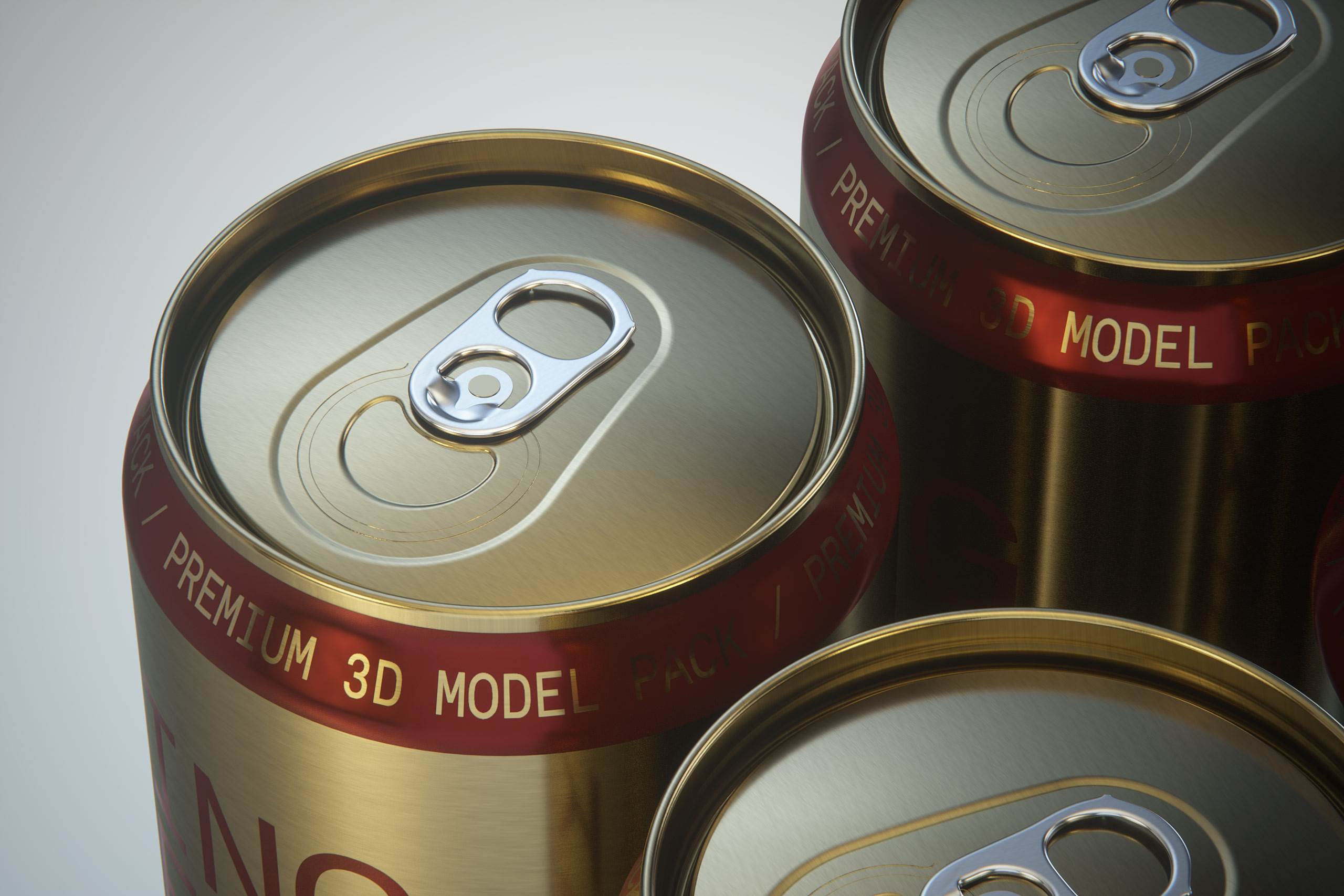 Rexam/Ball Aluminum KING Beer Can 1000ml premium packaging 3D model