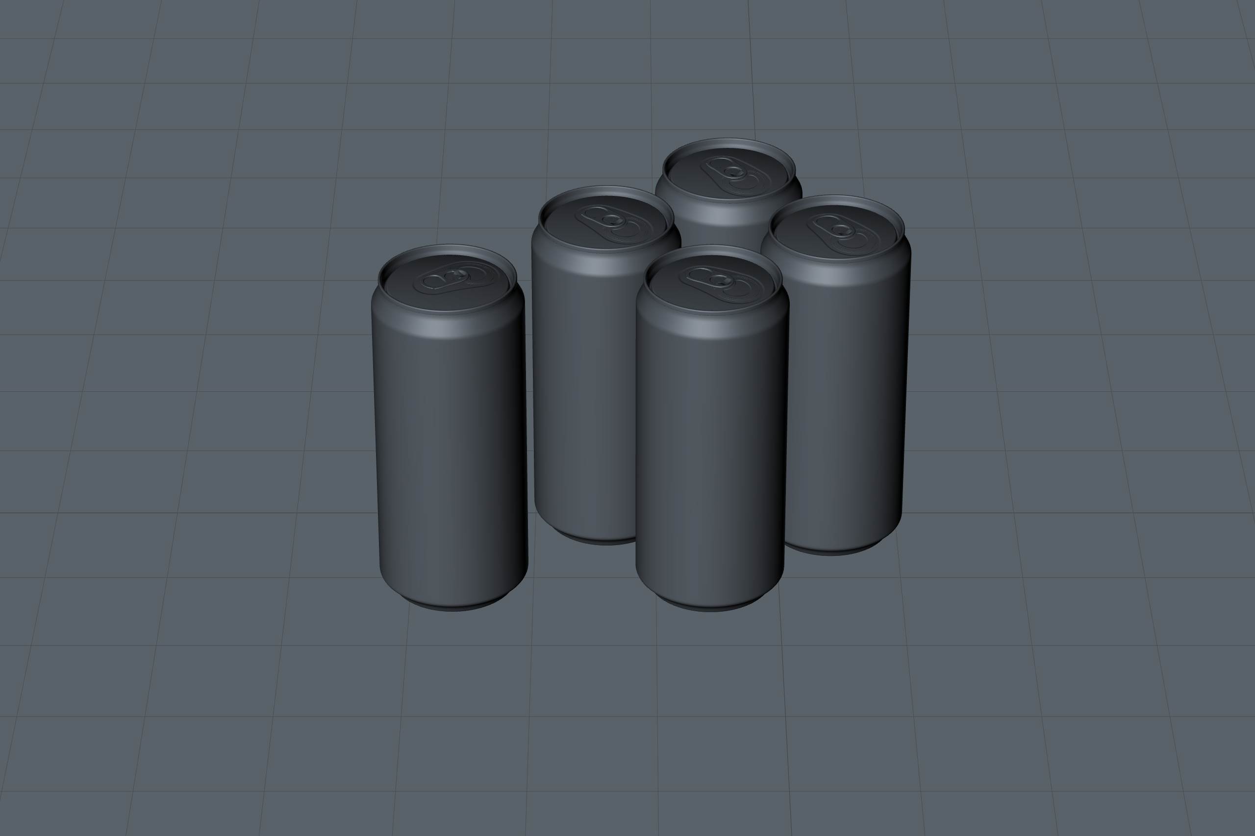 Rexam/Ball Aluminum KING Beer Can 1000ml premium packaging 3D model