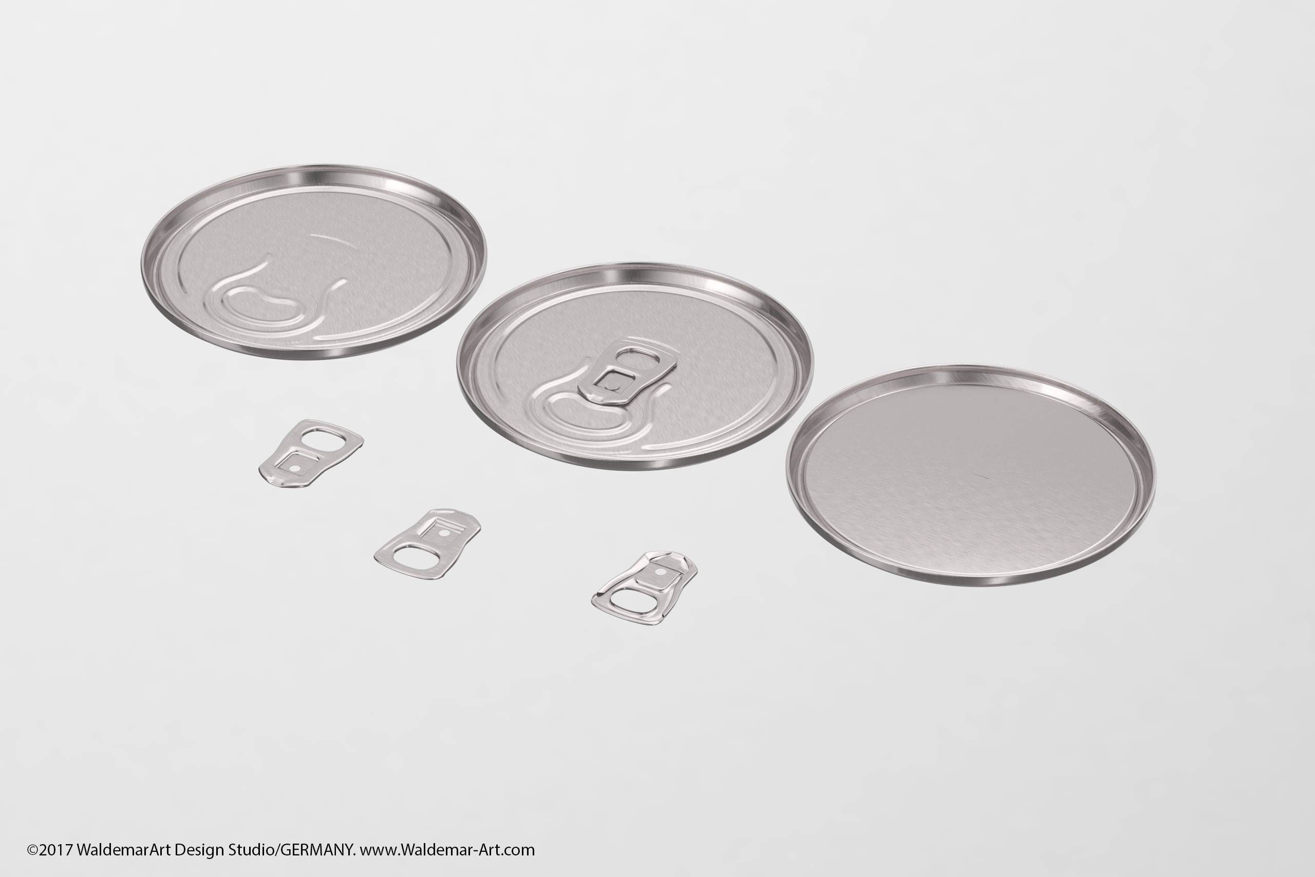 BALL (REXAM) Aluminum KING Size Beer Can 1000ml packaging 3D model