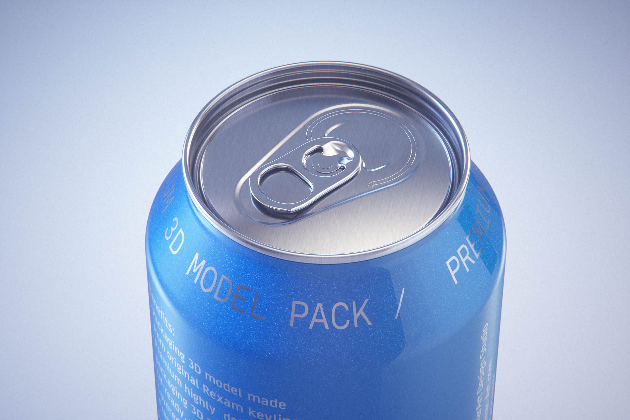Ball/Rexam Metal King Size Can 750ml Premium packaging 3D model pack