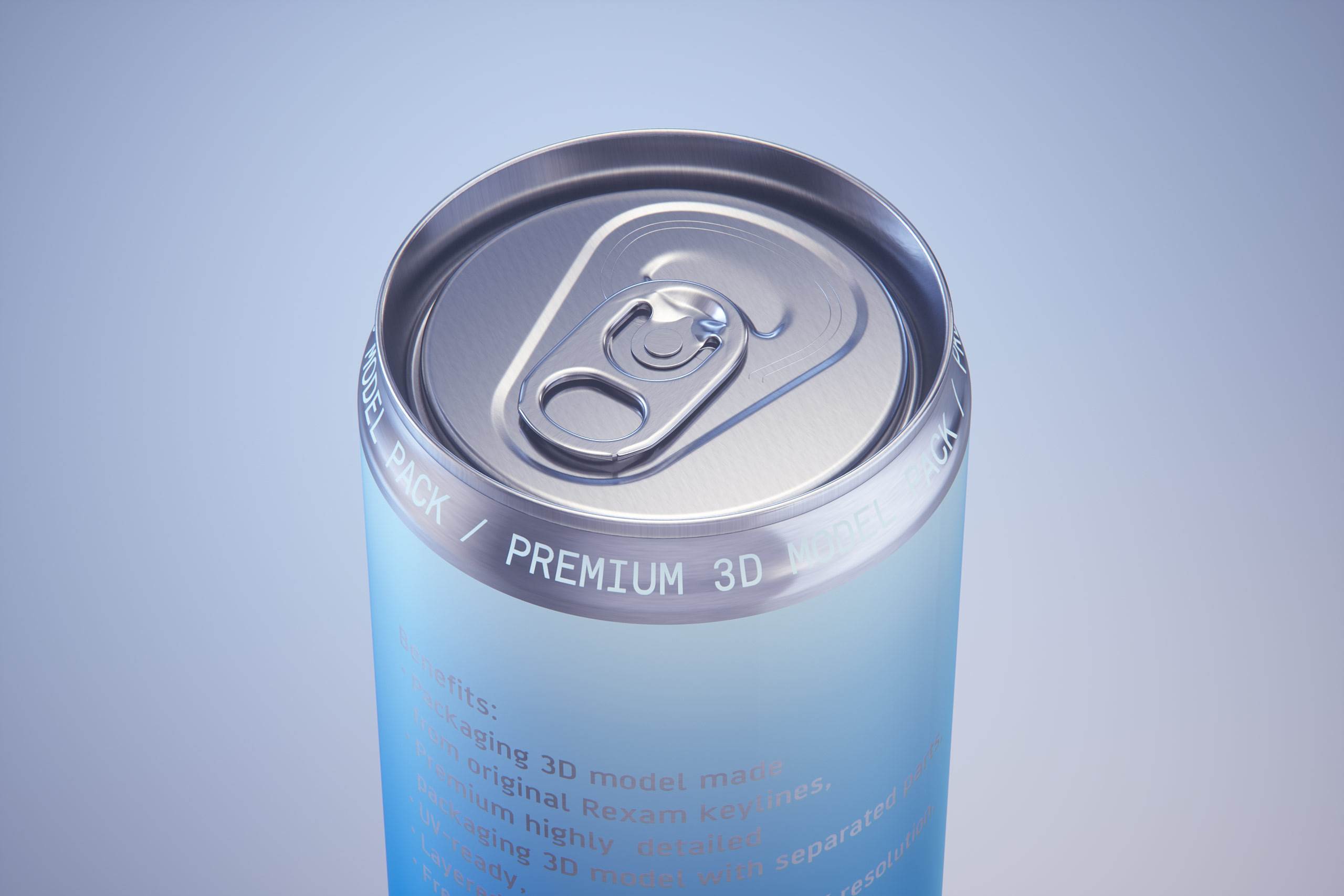 Ball/Rexam Metal Sleek Can 355ml Premium 3D model pack