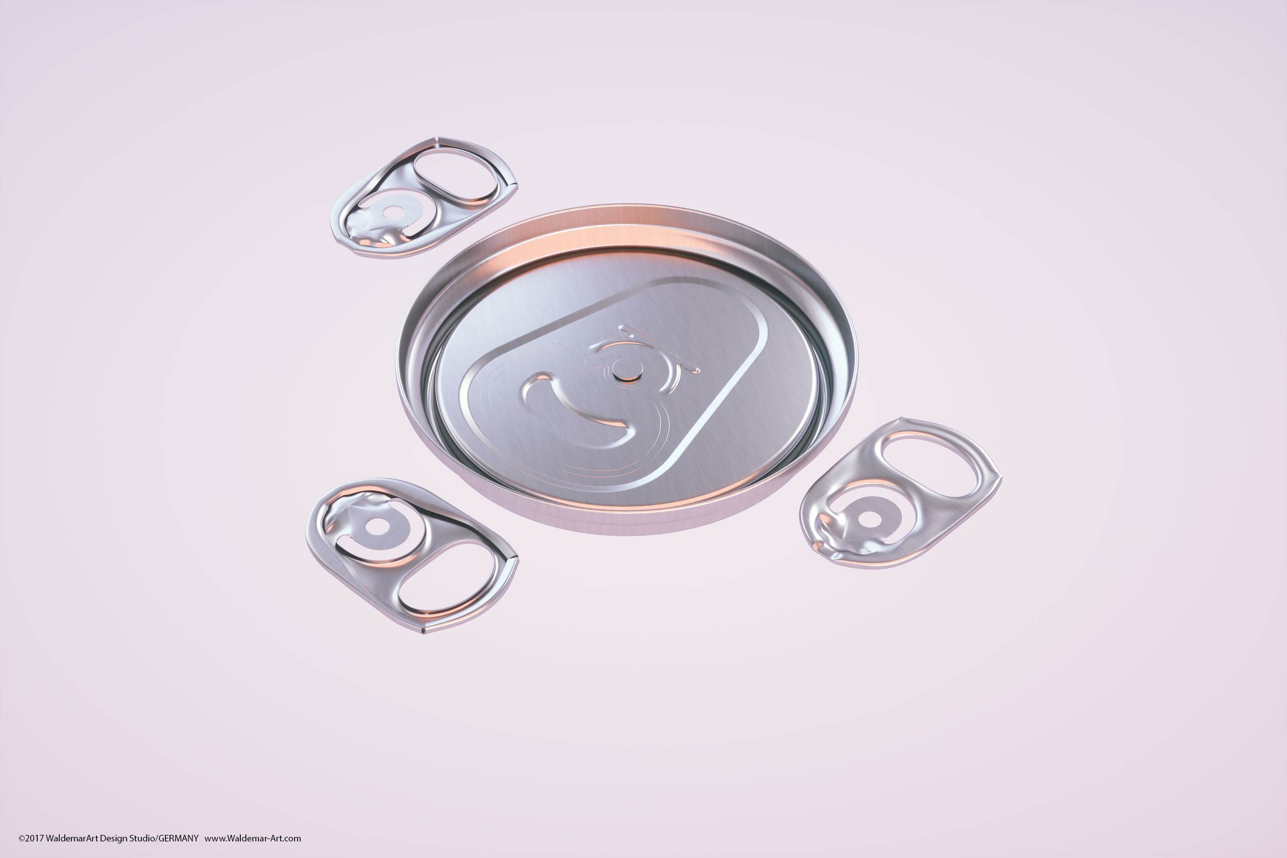 BALL (REXAM) Metal Sleek Can 250ml packaging 3D model