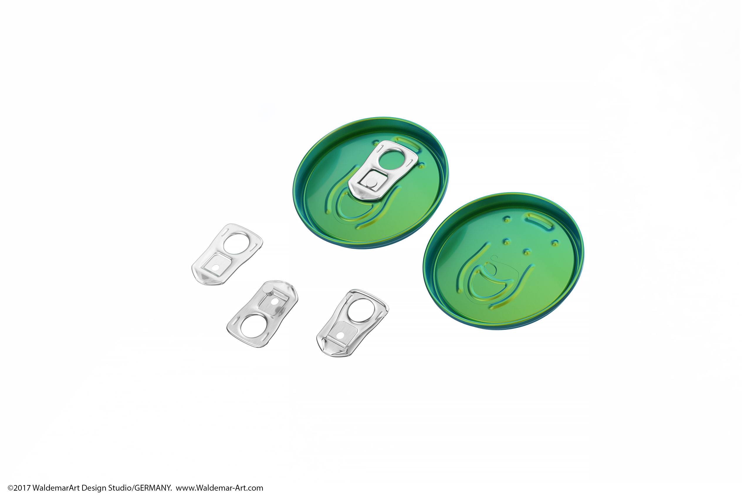 3D packaging model of (Rexam) Metal Slim Can 200ml