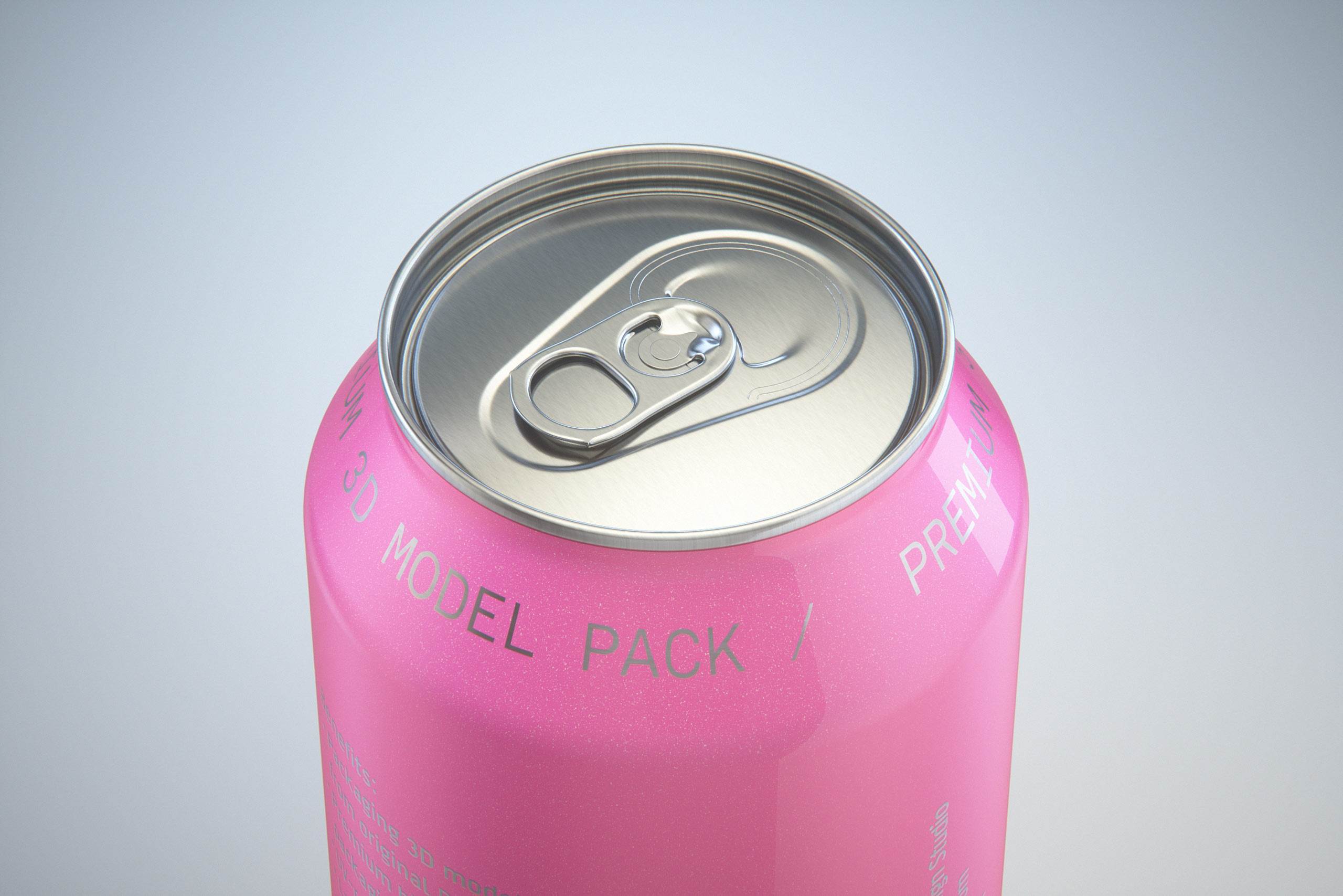 Ball/Rexam Metal XXL Size Can 900ml Premium packaging 3D model pack