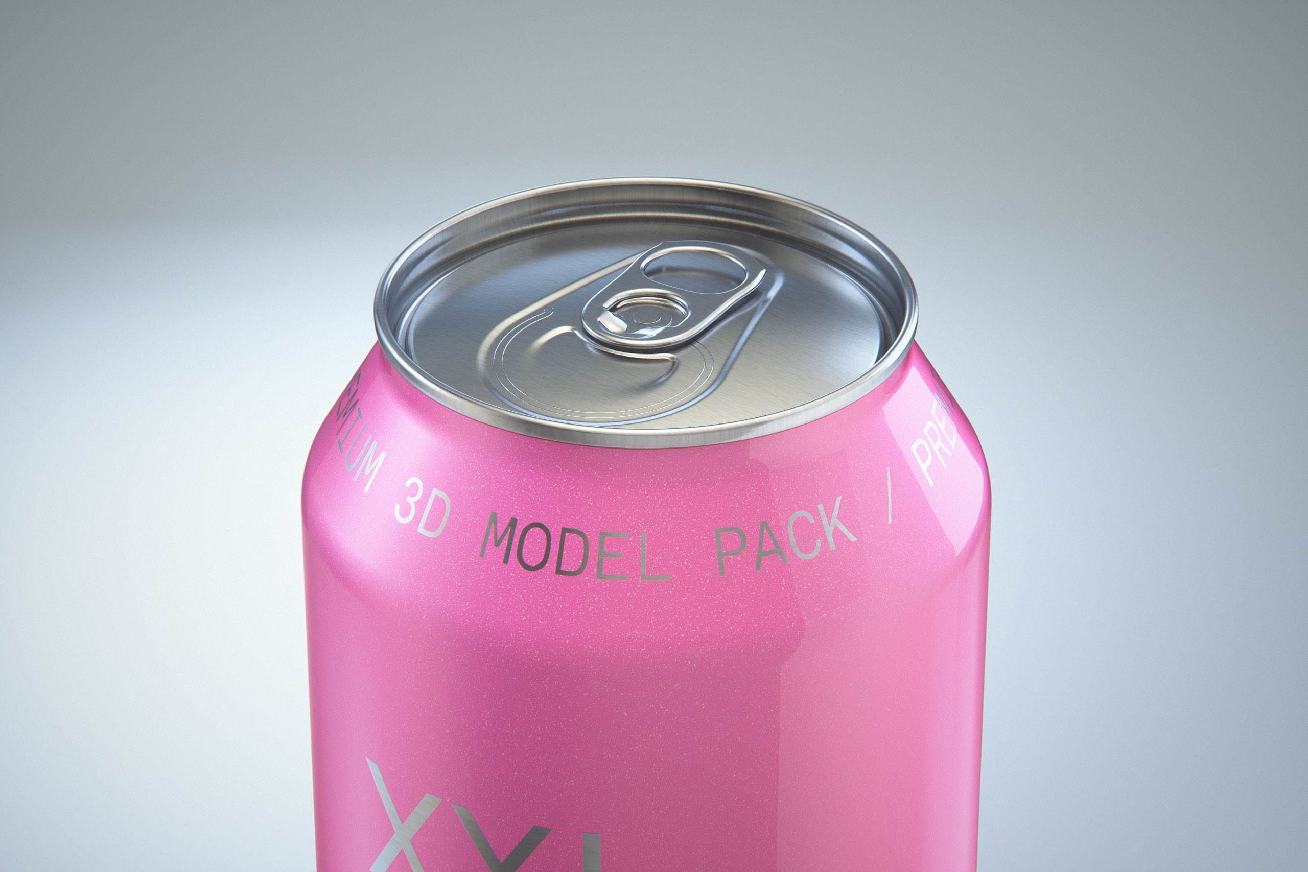 Ball/Rexam Metal XXL Size Can 900ml Premium packaging 3D model pack