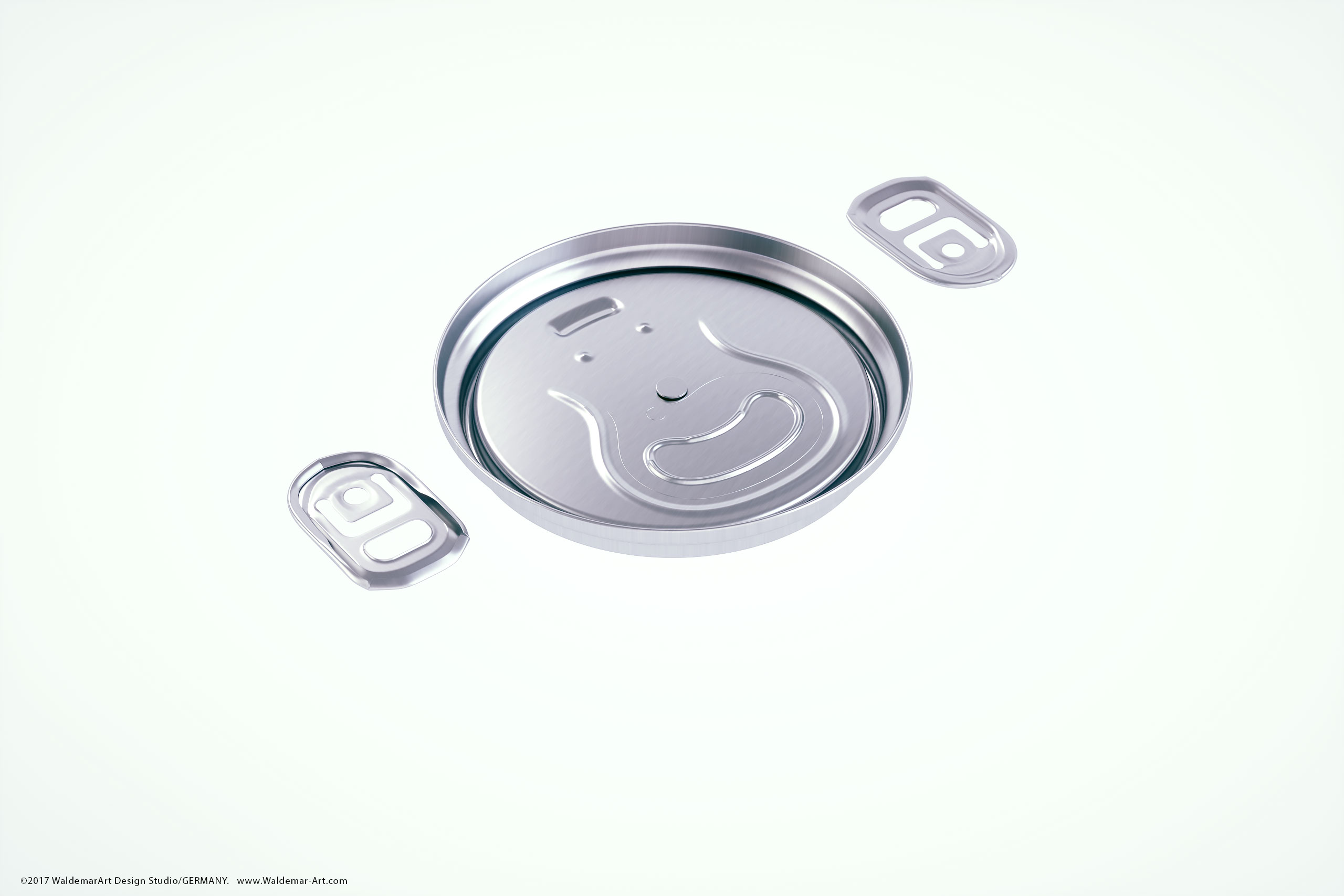 Metal Beer/Soda can 330ml with water droplets and condensation professional 3D model pack