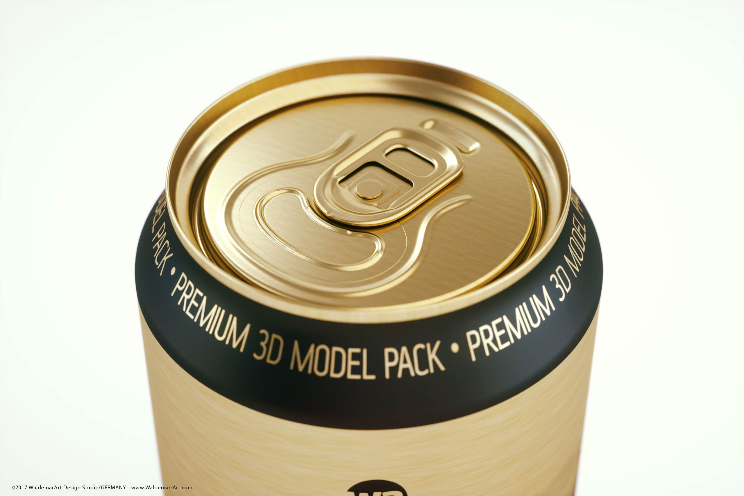 Ball/Rexam Metal Standard Beer/Soda Can 568ml 3D model