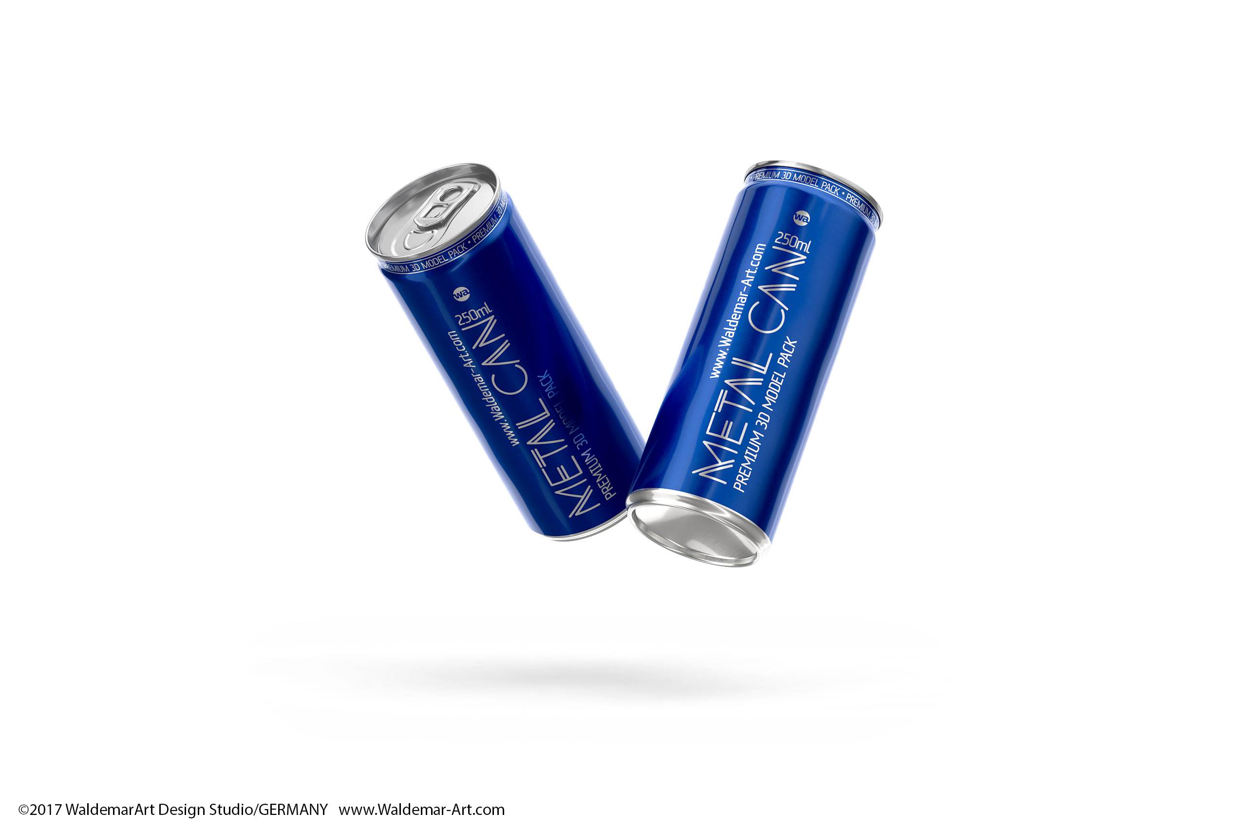 BALL (REXAM) Metal Slim Can 250ml packaging 3D model