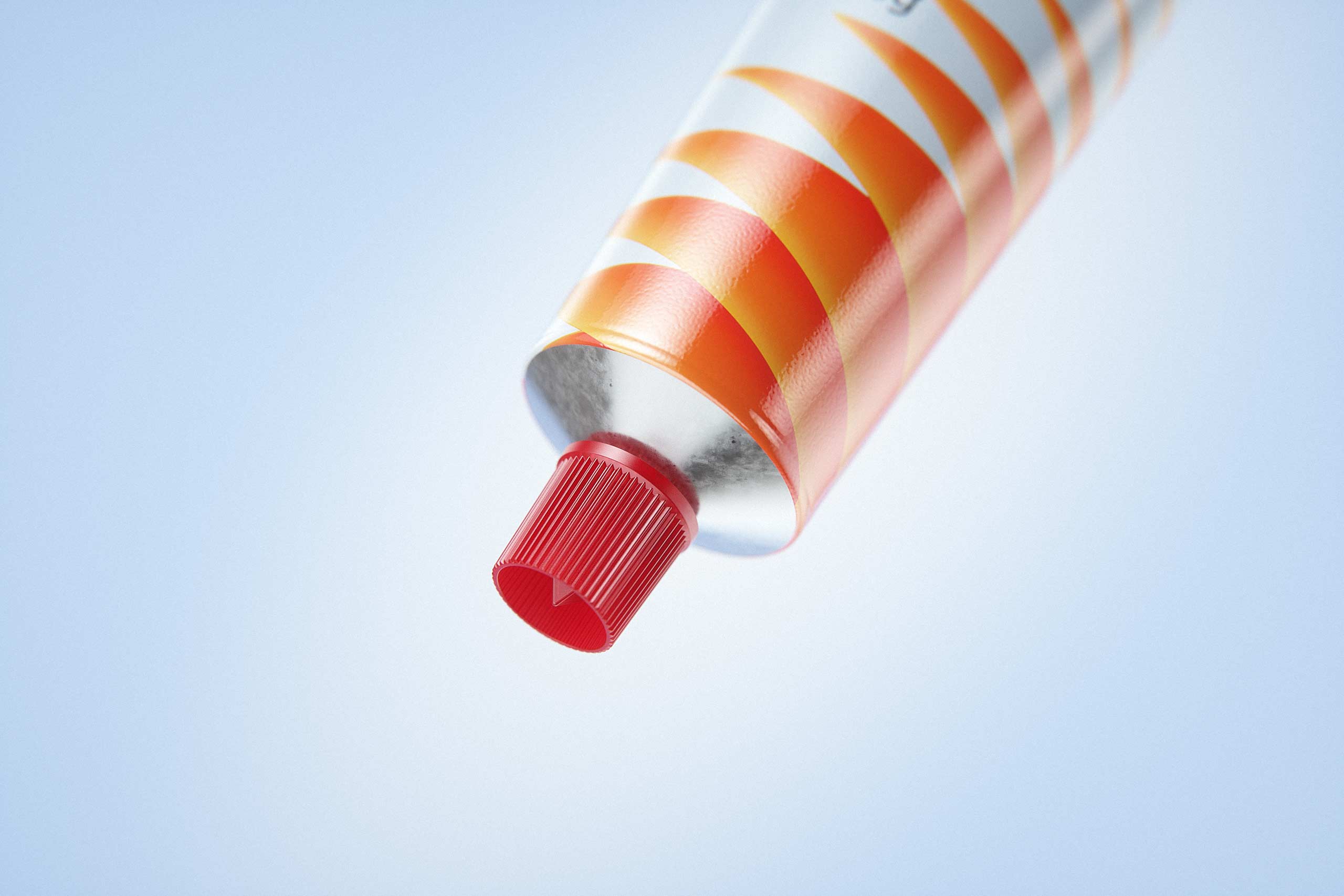 Metal Aluminum tube 200g packaging 3d model