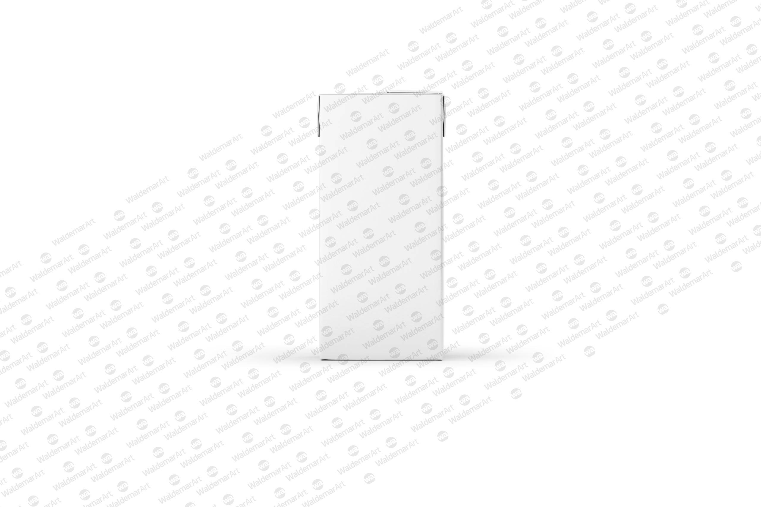 Tetra Pack Brick Mockup Aseptic 1000ml Slim with ReCap3 - Back view