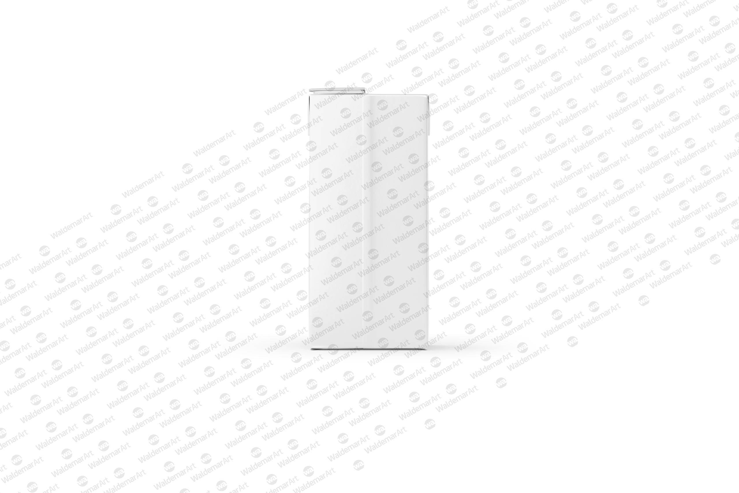 Tetra Pack Brick Mockup Aseptic 1000ml Slim with ReCap3 - Front view