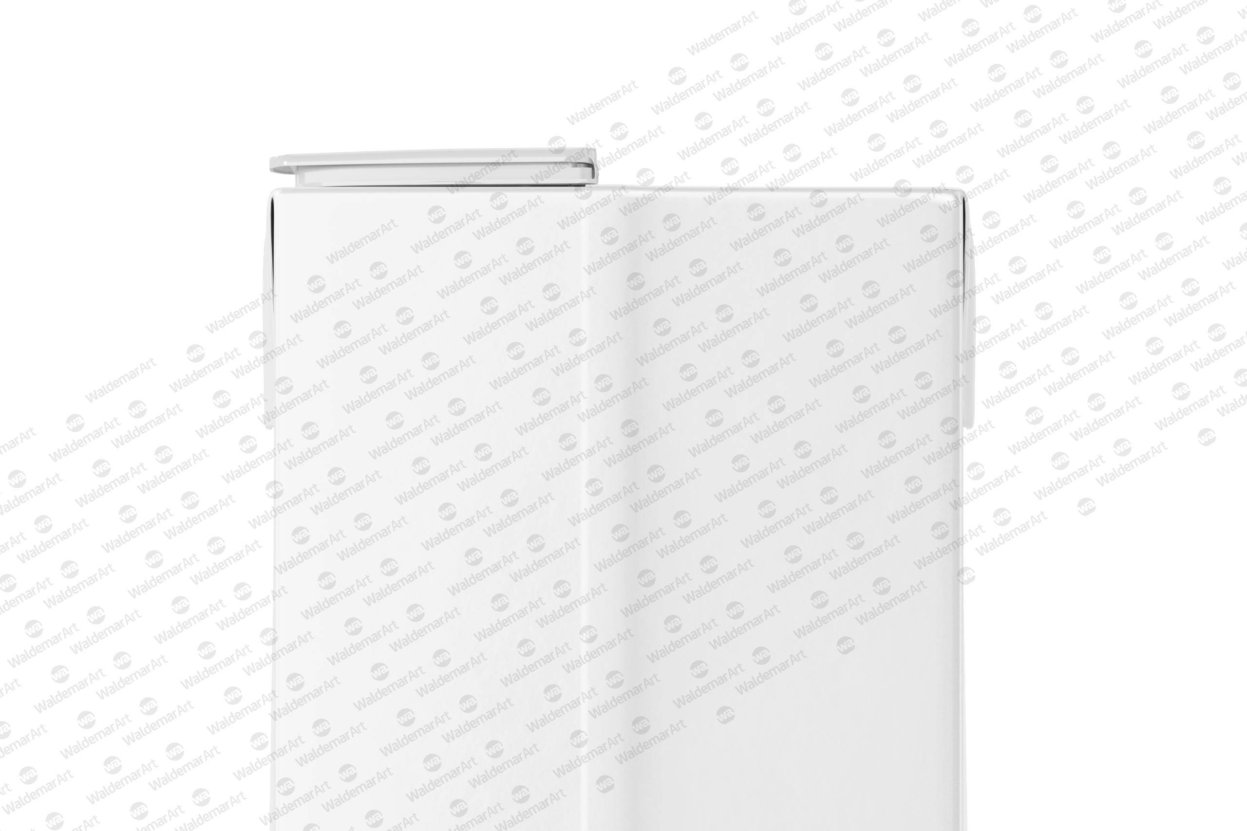 Tetra Pack Brick Mockup Aseptic 1000ml Slim with ReCap3 - Front view