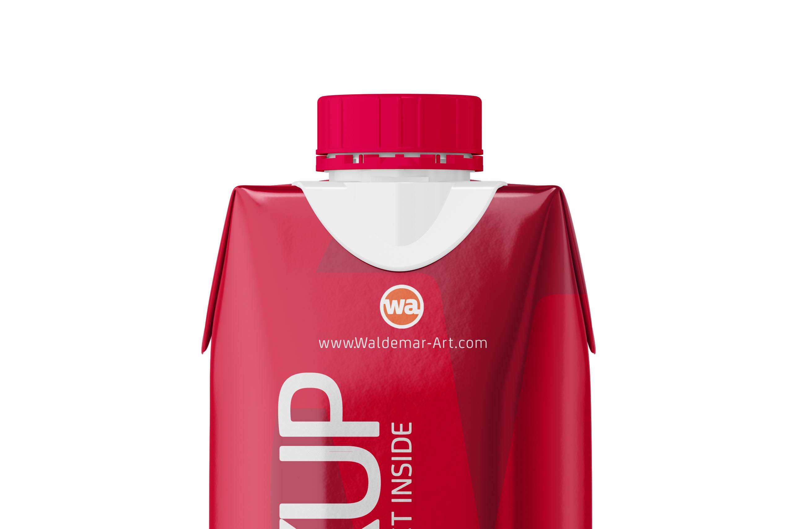 Tetra Pack Prisma 330ml with DreamCap Mock-up - Front view