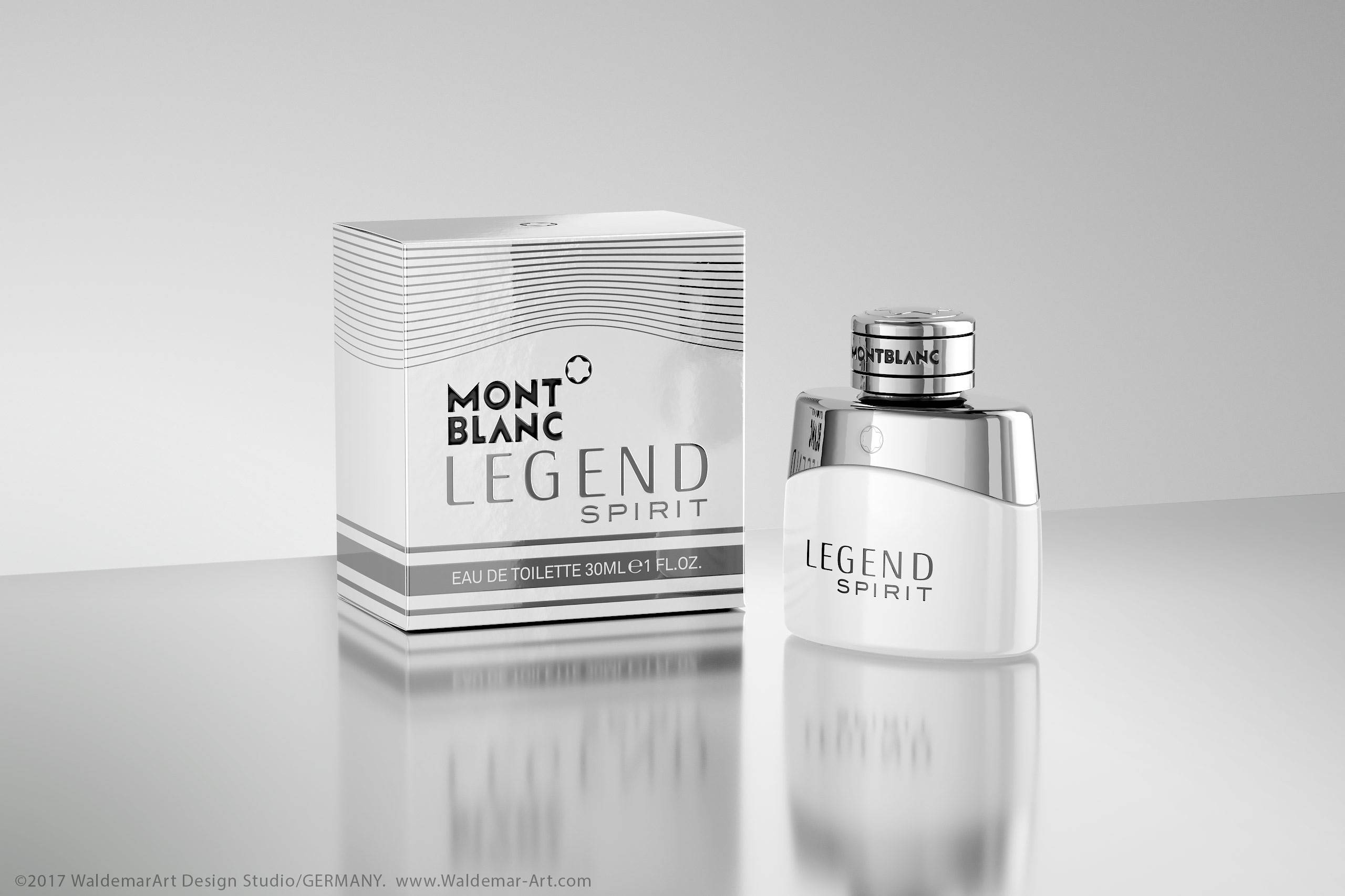 MontBlanc Legend Spirit 3D scene (Octane) and packaging model pack / WA  Design Studio