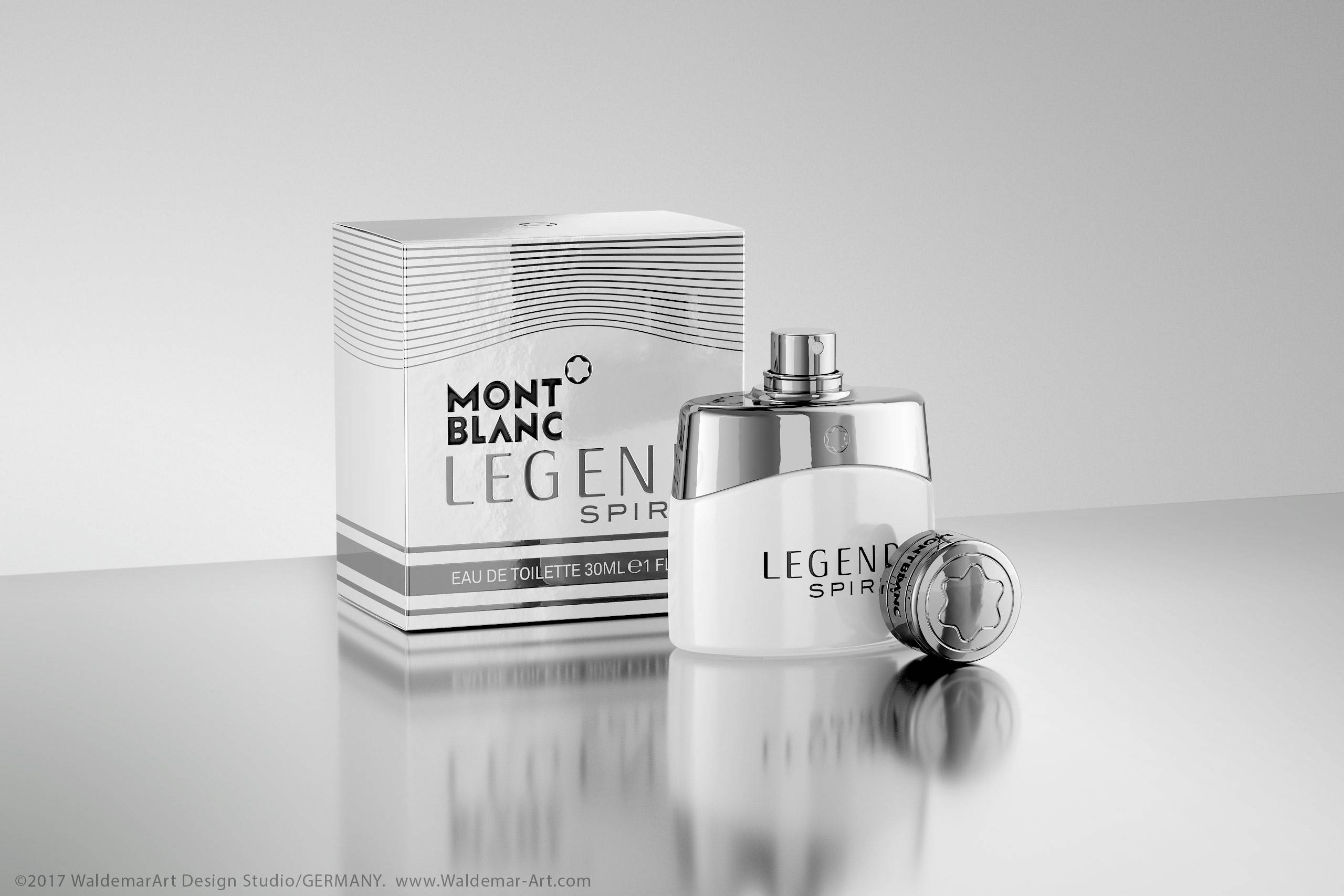 MontBlanc Legend Spirit 3D scene (Octane) and packaging model pack