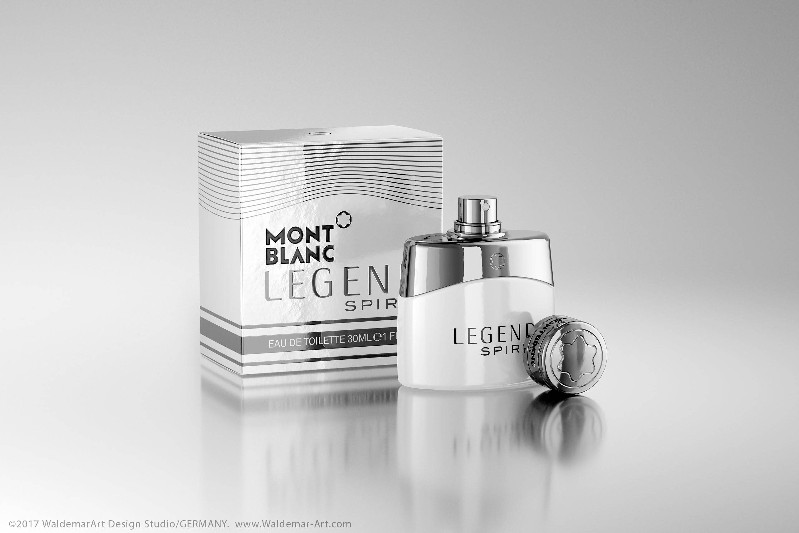 MontBlanc Legend Spirit 3D scene (Octane) and packaging model pack