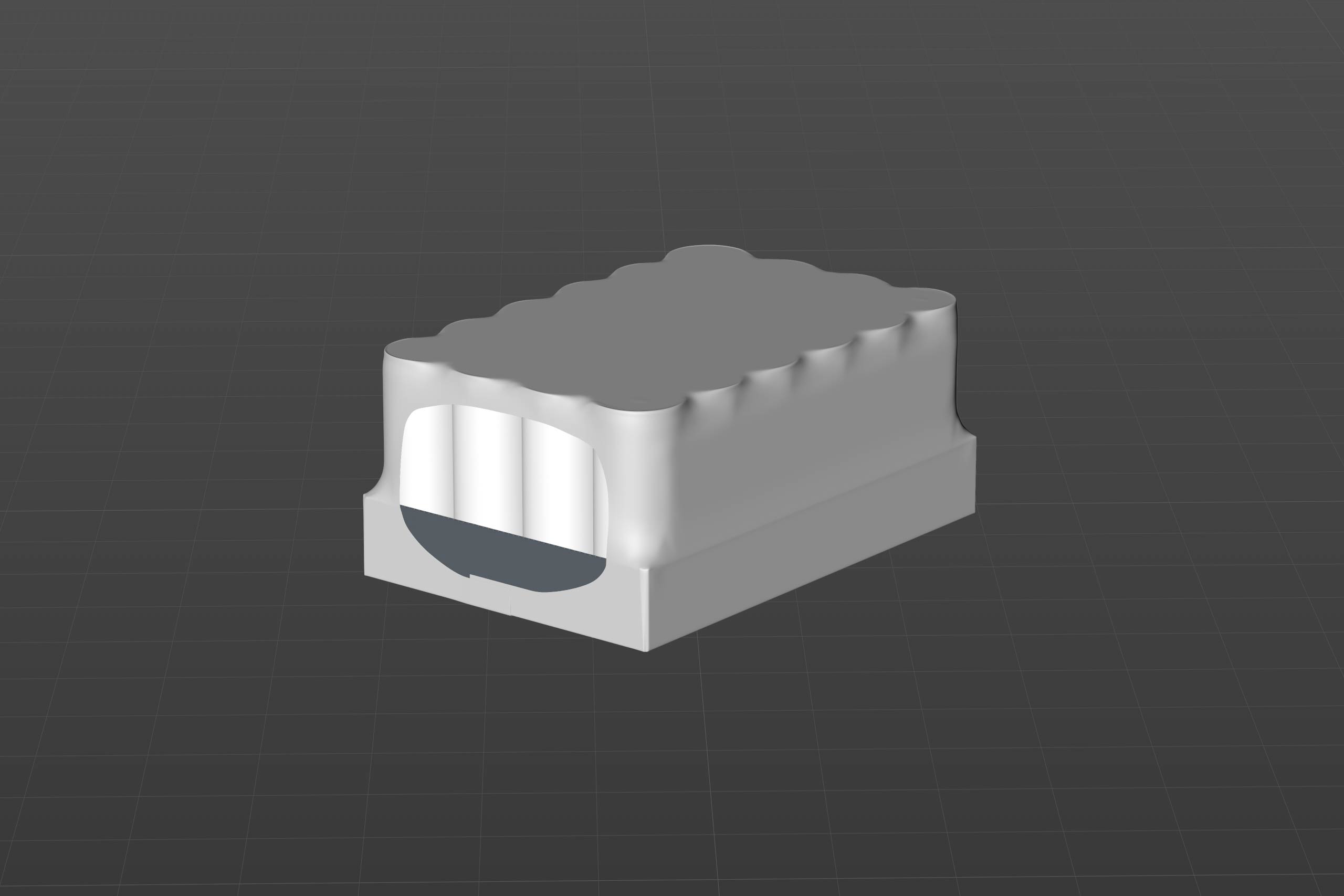 Multi-pack of 24x250ml Slim Beer/Soda Cans packed in cardboard and wrapped in shrink film premium packaging 3d model