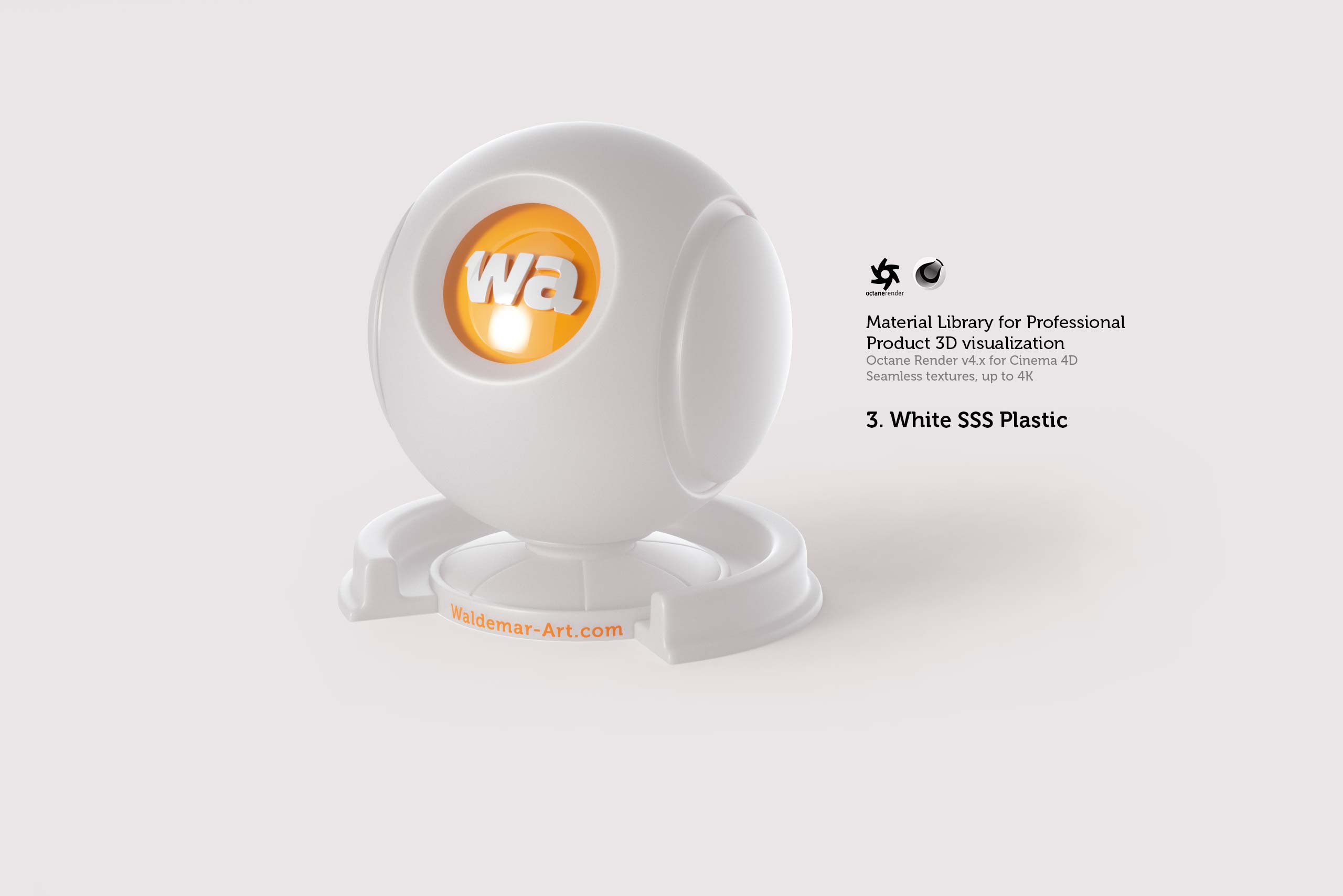 Octane 4+ for Cinema 4D (Compatible with version 2024) Materials Pack 1 - Hard Surfaces [27 items] (Glass, Plastic, Metal, Paper, Cork, PET etc)