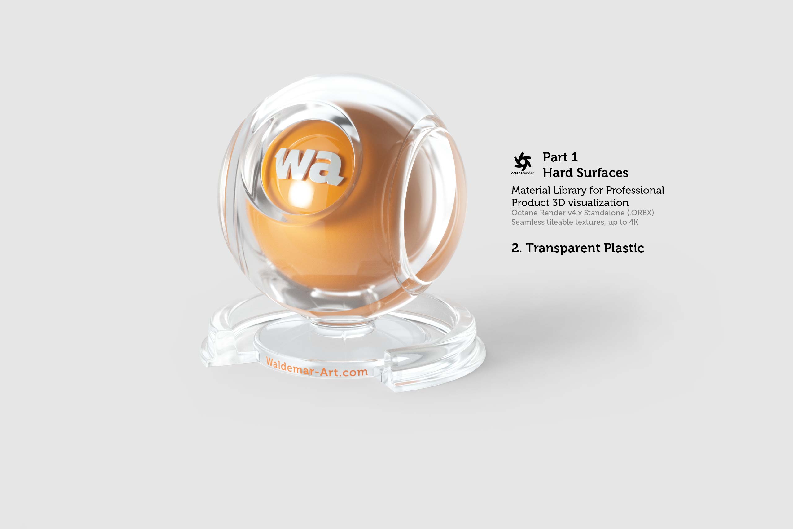 Octane 4+ Standalone Materials Pack 1 - Hard Surfaces [27 items] (Glass, Plastic, Metal, Paper, Cork, PET etc)