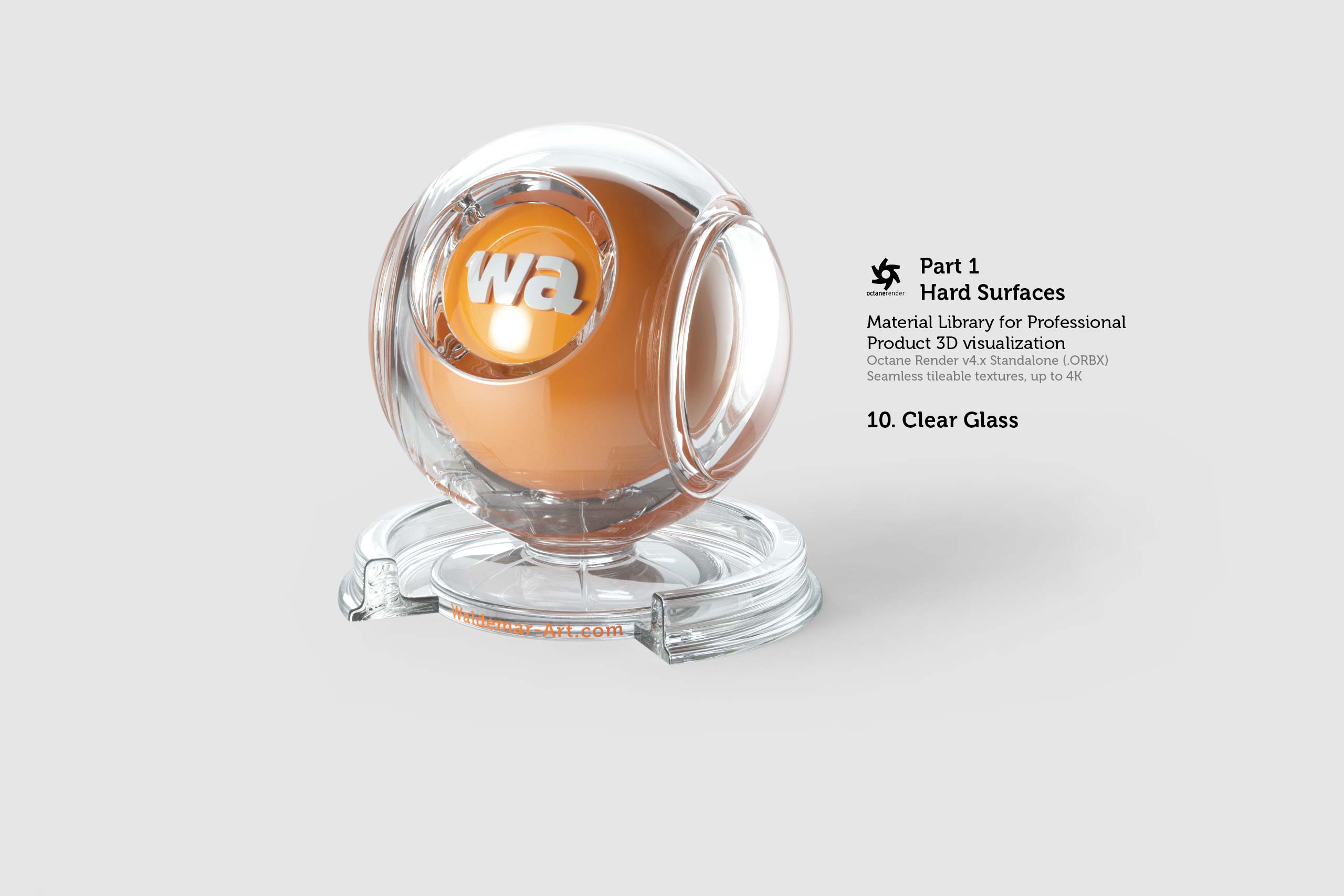 Octane 4+ Standalone Materials Pack 1 - Hard Surfaces [27 items] (Glass, Plastic, Metal, Paper, Cork, PET etc)