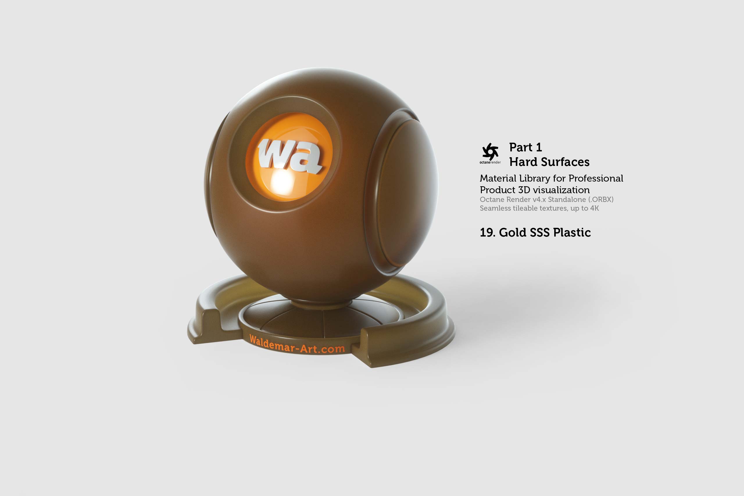 Octane 4+ Standalone Materials Pack 1 - Hard Surfaces [27 items] (Glass, Plastic, Metal, Paper, Cork, PET etc)