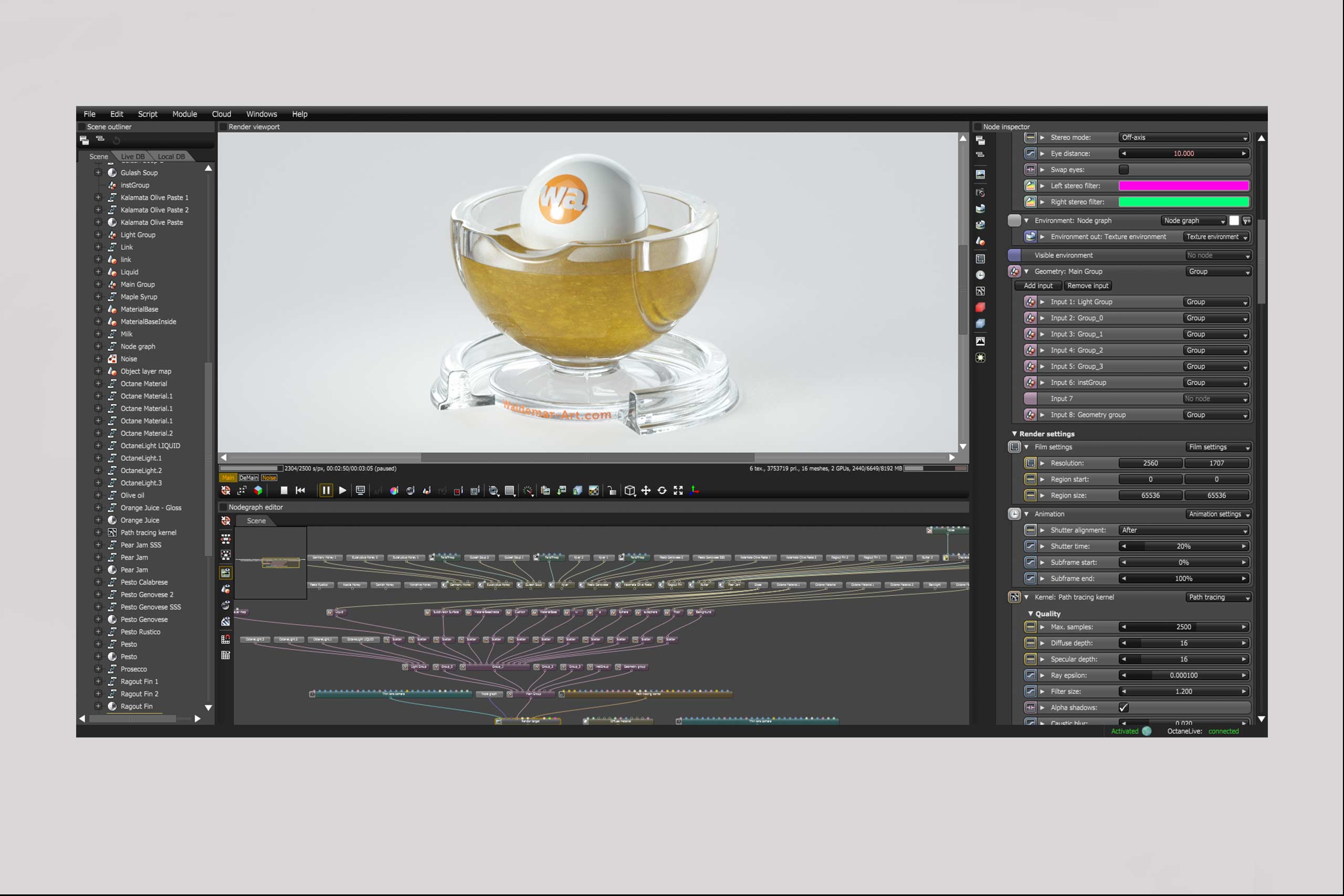 Octane 4+ Standalone Materials Pack 2 - Liquids and Food [27 items] (Jam, Butter, Milk, Yoghurt, Pesto, Honey, Beer, Wine etc)