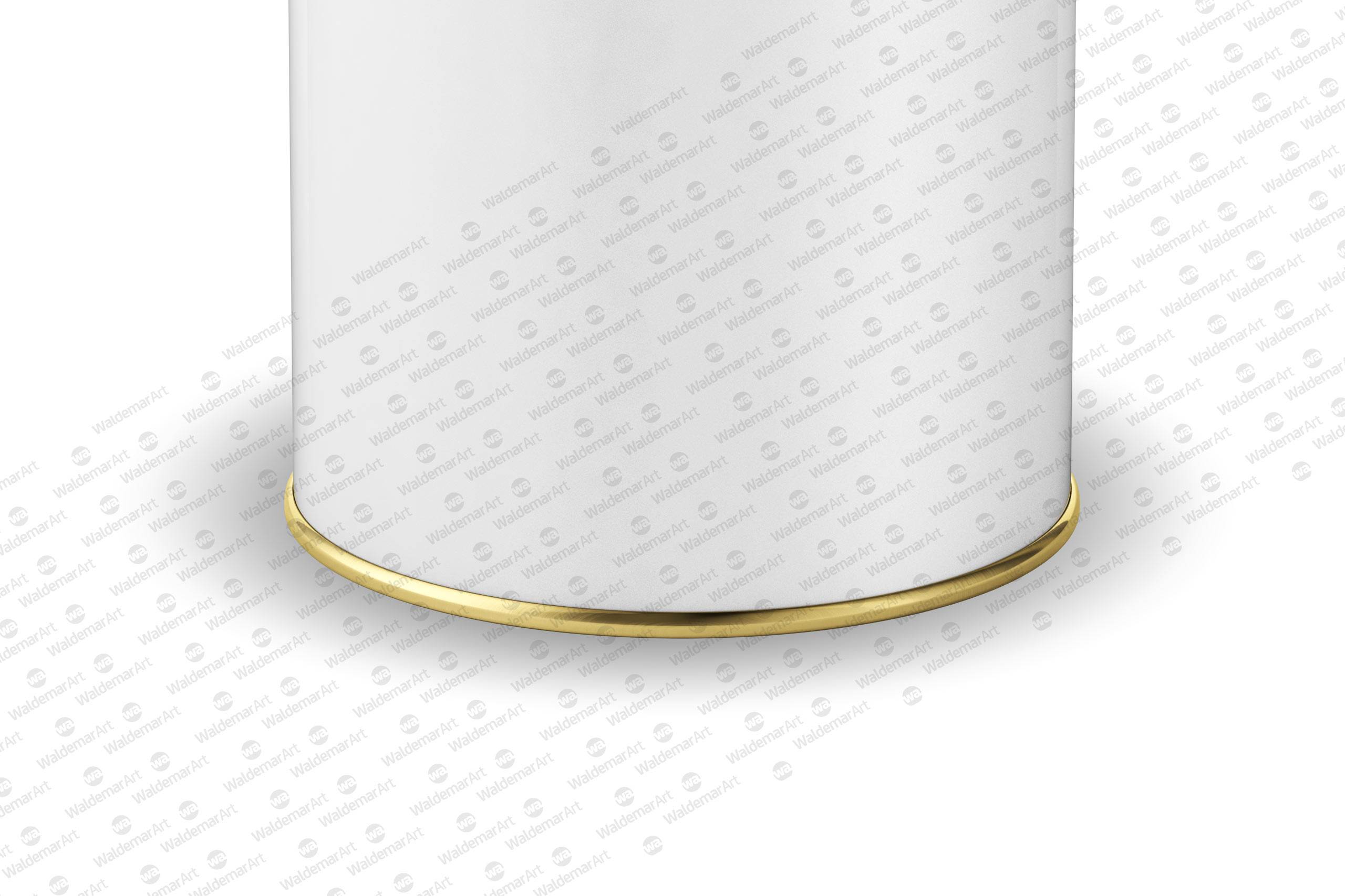 Packaging Mockup of an Olive oil Metal Tin Rounded Can 1.5Le with Closed Cap